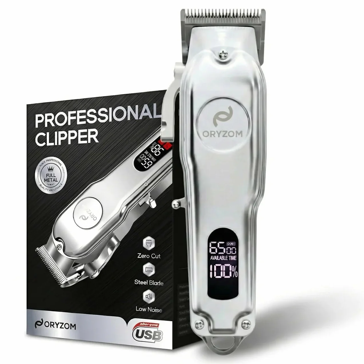 Oryzom ProTrim 2.0 Lames de précision en acier inoxydable tondeuse cheveux barbe