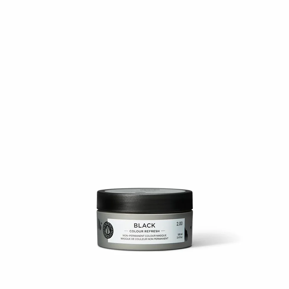 Maria Nila, Color Refresh Black, 100 ml, Masque capillaire Noir, Pigments semi-permanents, 100% végétalien et sans sulfate/paraben