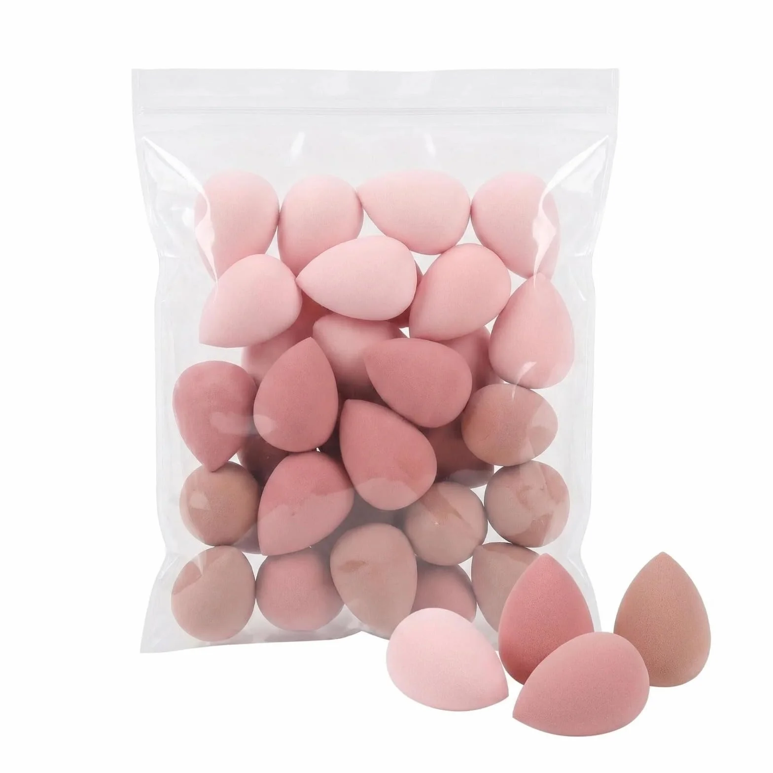 Lot de 30 mini éponges de maquillage - 3,1 x 2,3 cm - Petits mélangeurs de beauté pour fond de teint, poudre, correcteur, surligneur et fard à paupières - Éponges de maquillage essentielles de voyage
