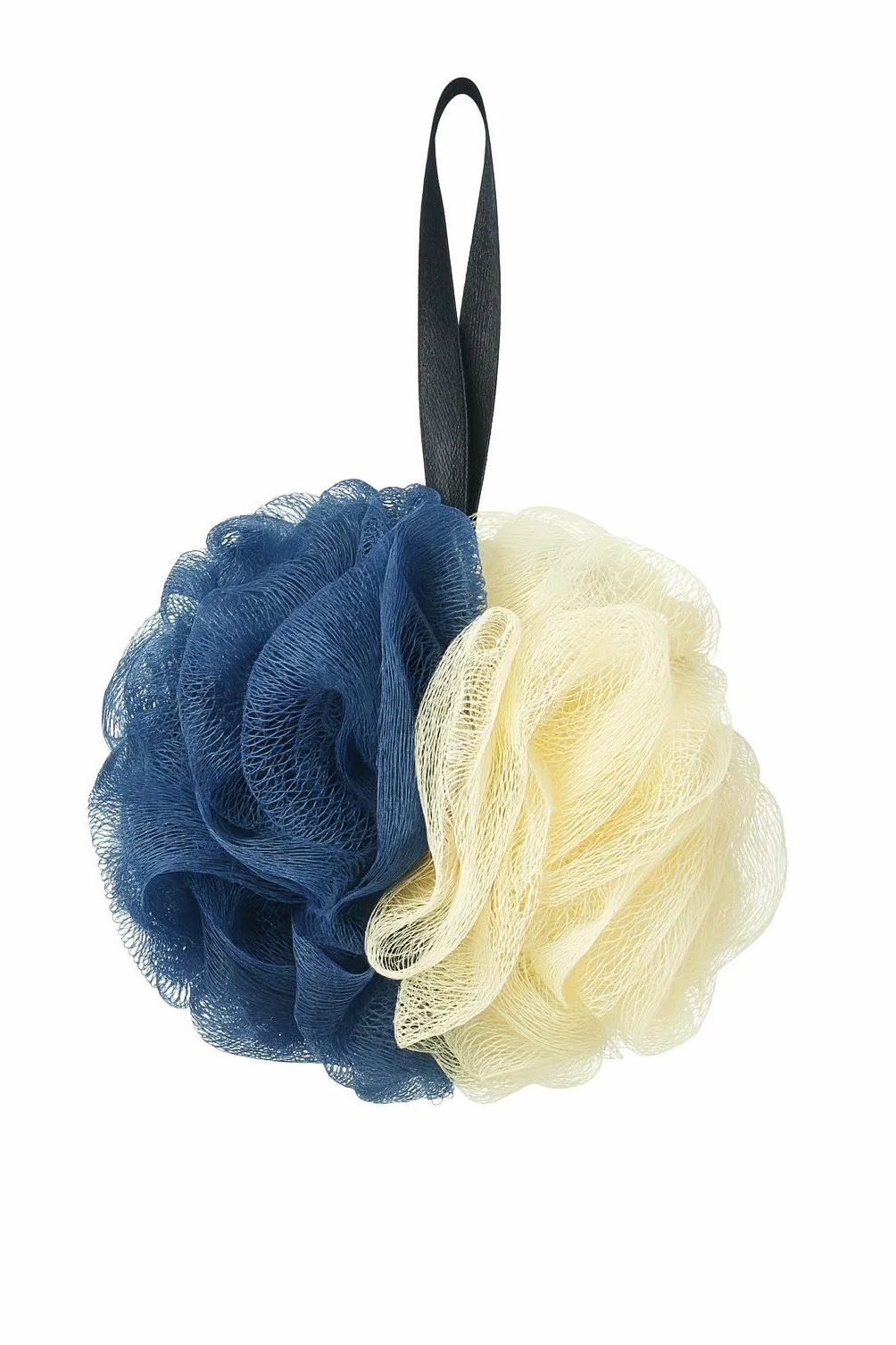 Fleurs de Douche Exfoliantes Pack de 4 – Marron/Blanc, Blanc/Rose, Bleu/Blanc, Beige/Blanc – Mousse Abondante