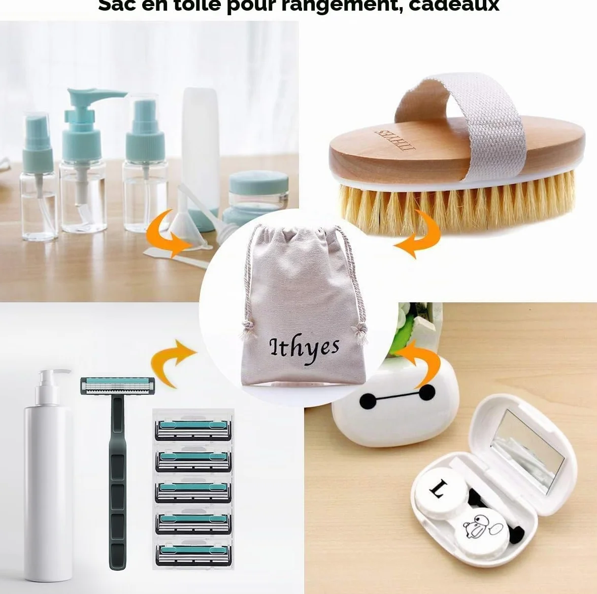Brosse exfoliante naturelle pour le corps élimine cellulites peau morte