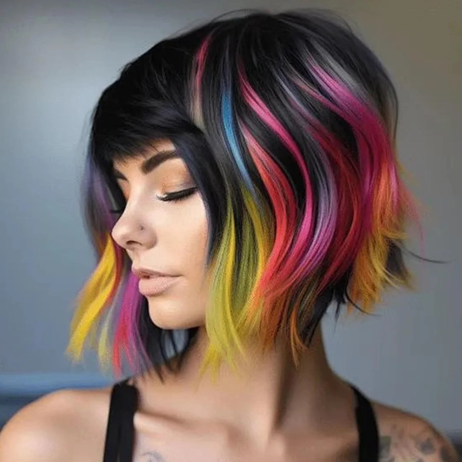 Crayons de Coloration Capillaire 24 Couleurs Craie Lavables pour Cheveux