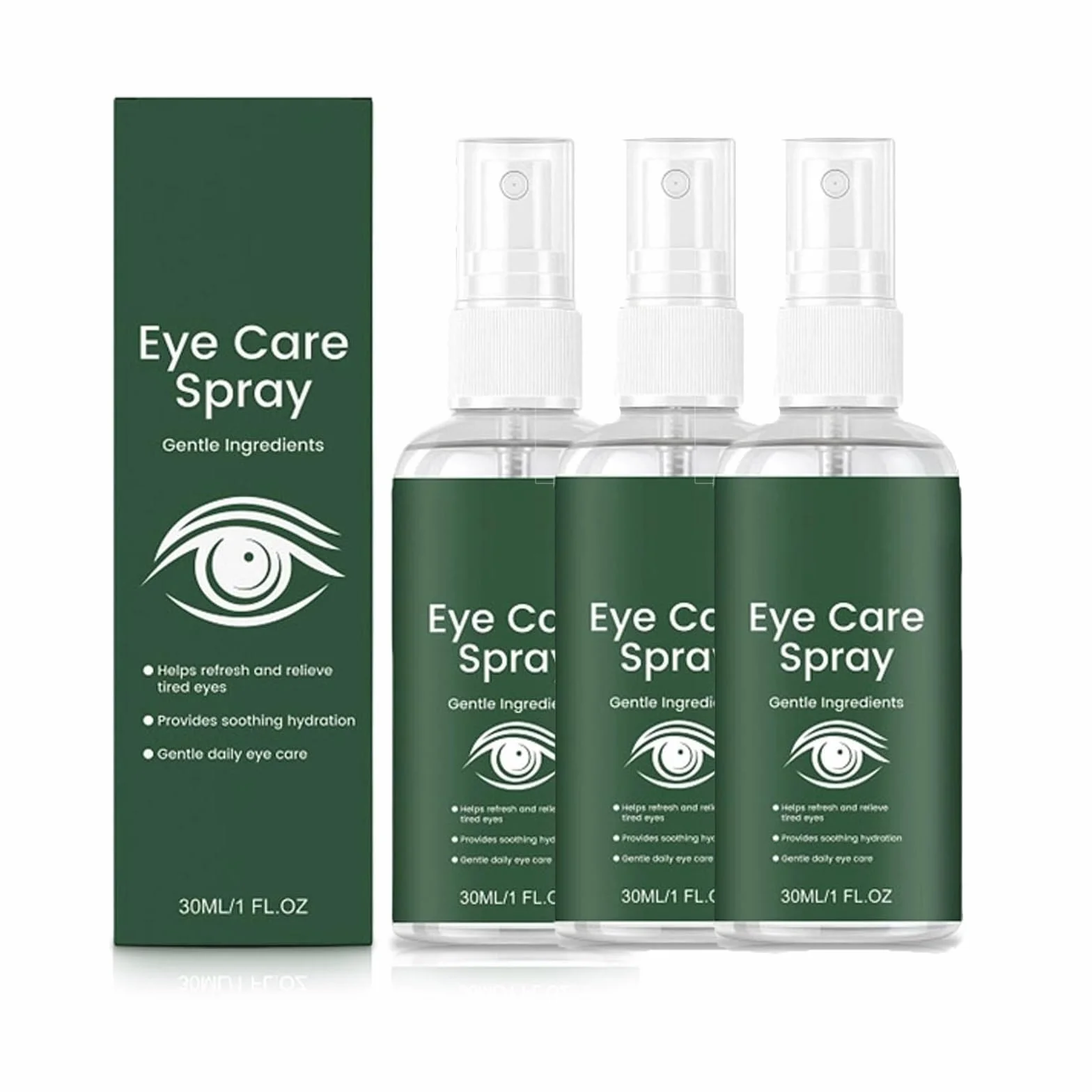 Soin des yeux à la lutéine lot de 3 sprays hydratants longue durée soulage les yeux secs
