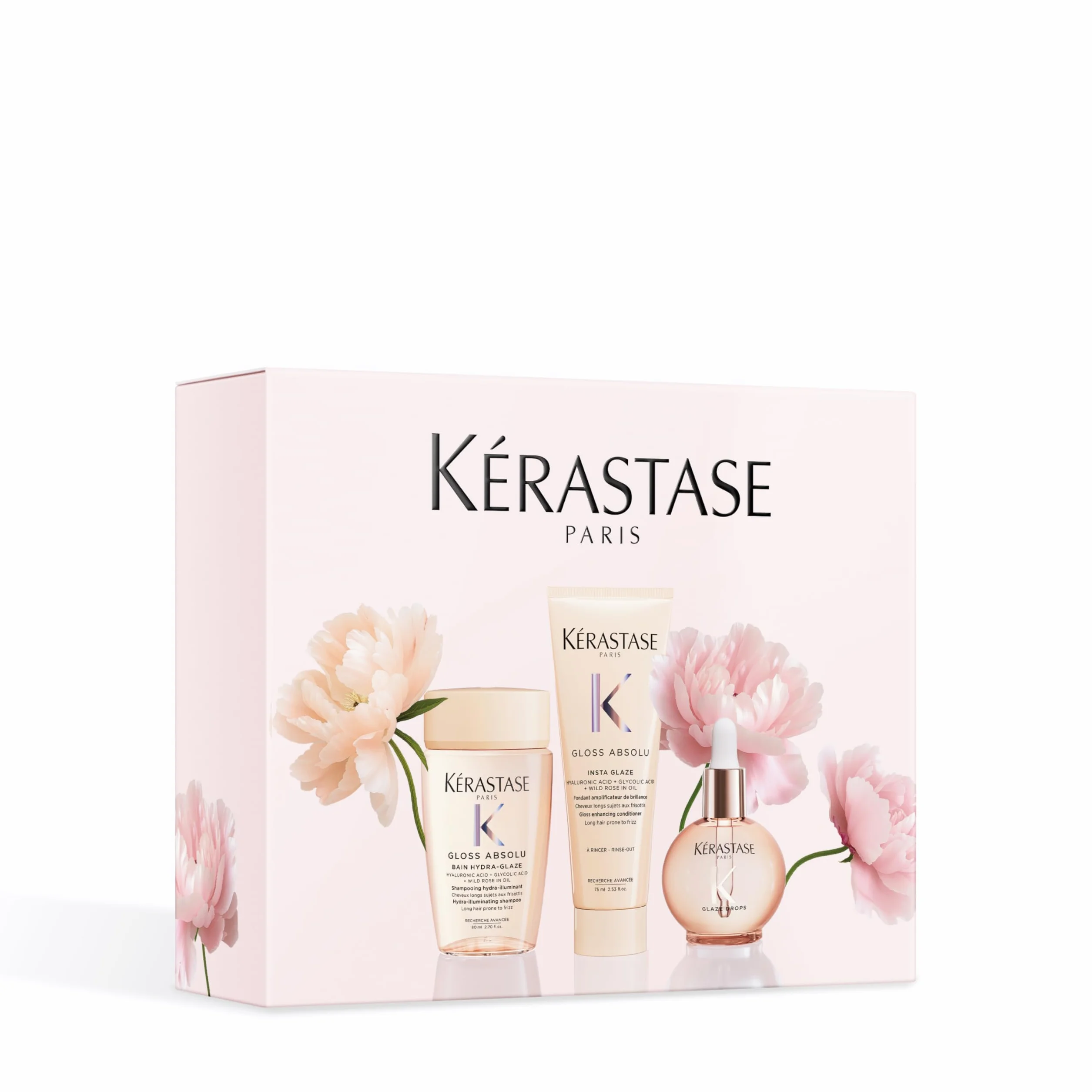 Kérastase Gloss Absolu Spring Coffret Cadeau pour Cheveux Longs Sujets aux Frisottis