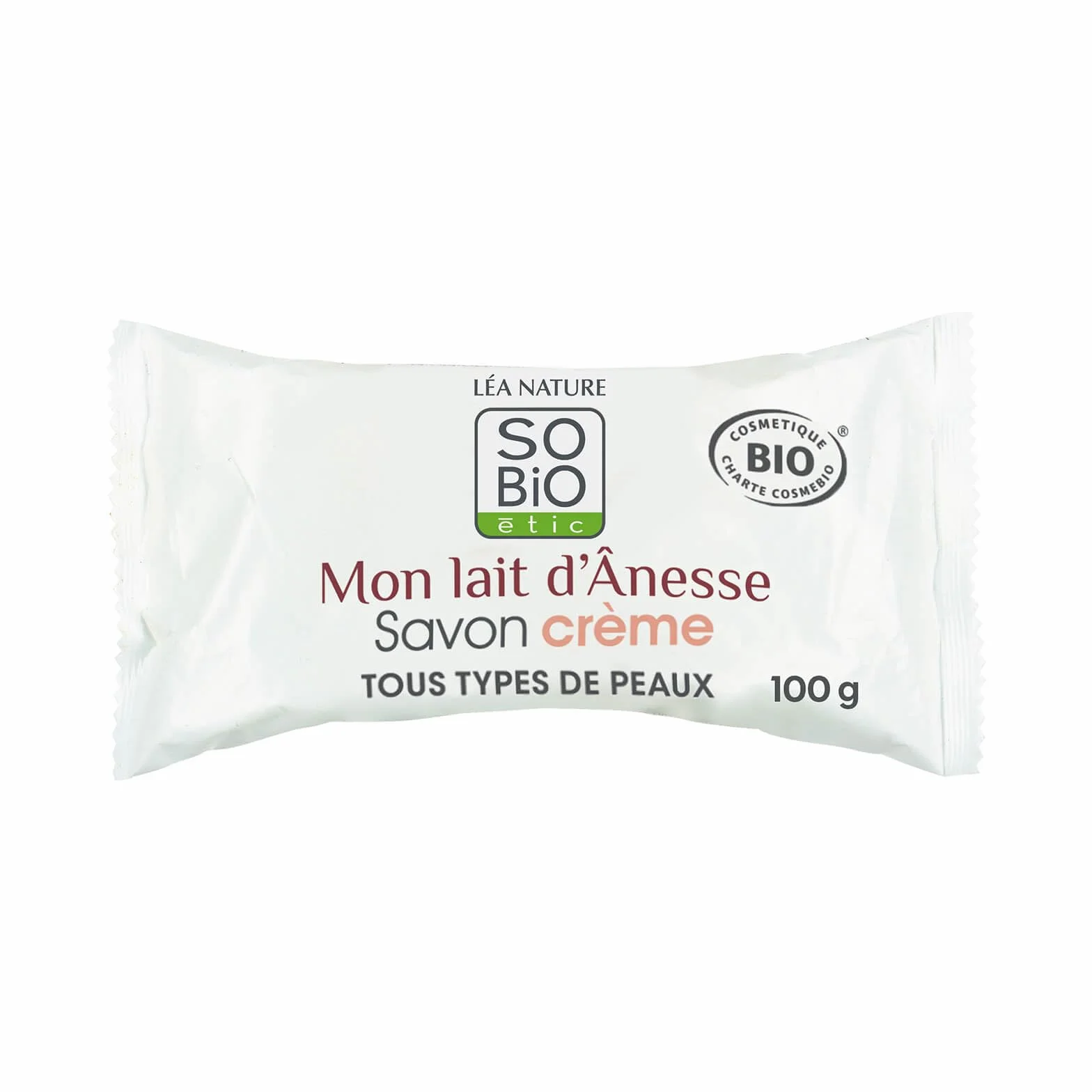 SO'BiO étic Savon crème Bio Mon Lait d'Ânesse 100 g