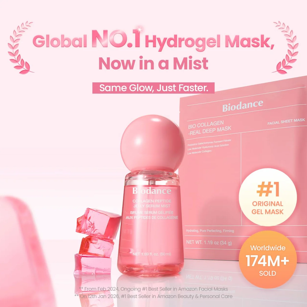 BIODANCE Collagen Peptides Jelly Serum Mist Hydrating Face Mist