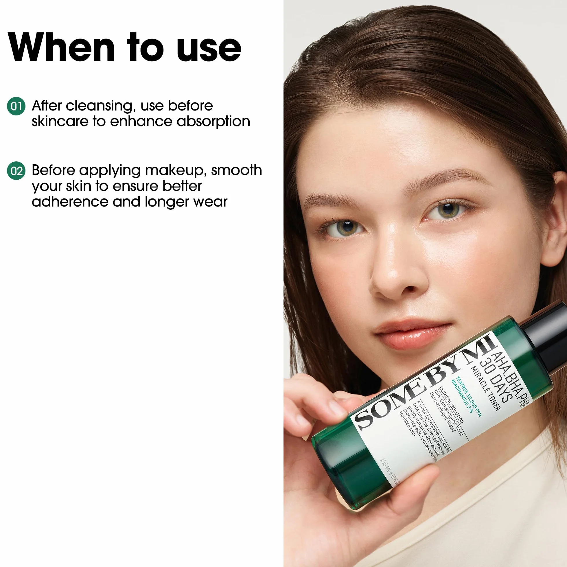 SOME BY MI AHA BHA PHA 30 Days Miracle Toner 150ml Tonique exfoliant coréen à l'acide salicylique