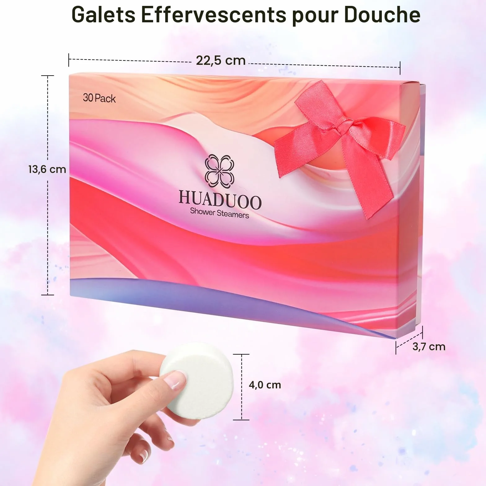 Bombes de douche relaxation huiles essentielles bio lot de 30 spa