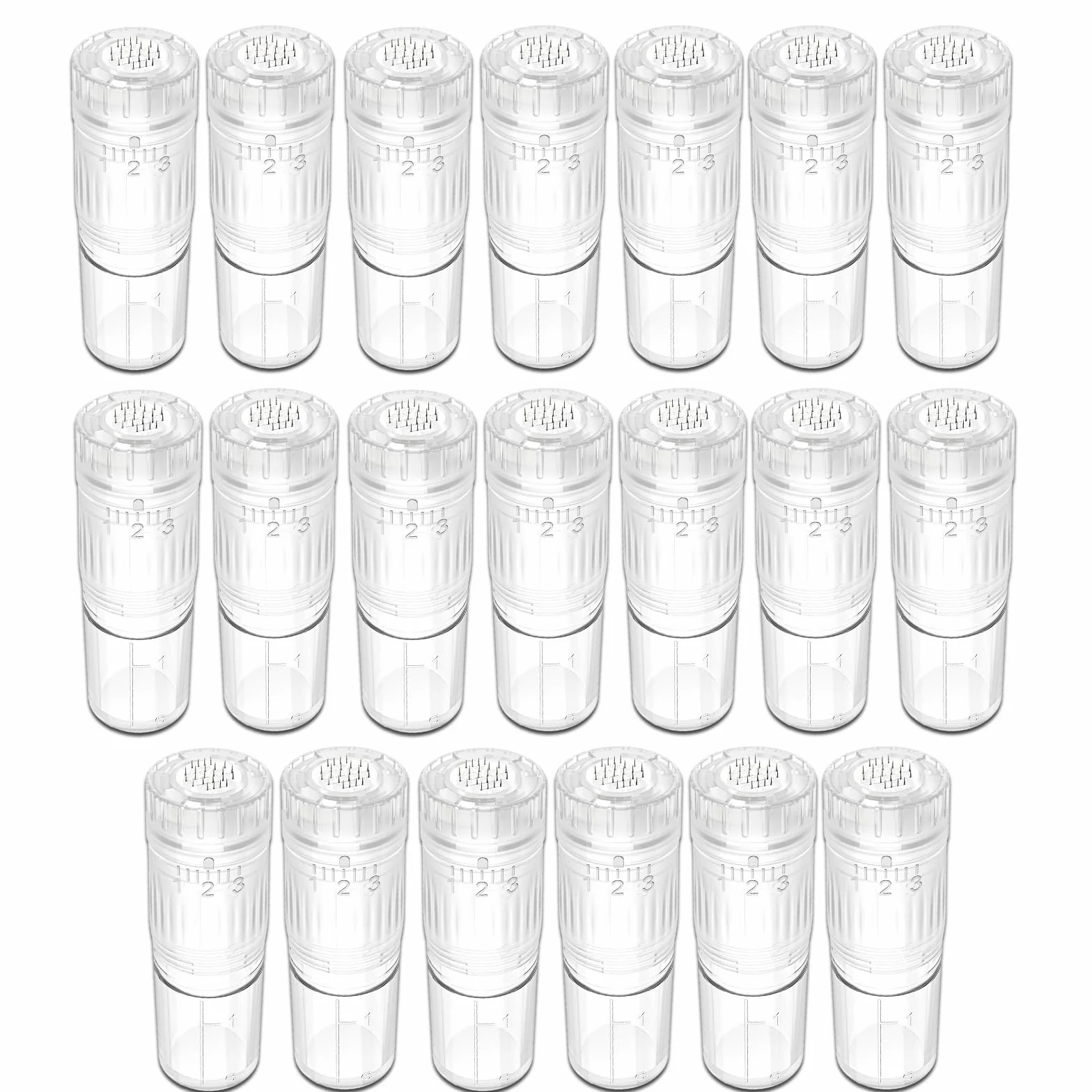 Cartouches de Remplacement 24 Aiguilles pour Stylo Microneedling Hydra.pen H3 & H5, Jetables, Infusion de Sérum, Accessoire Soin de la Peau (24 Pin, 20 pcs)
