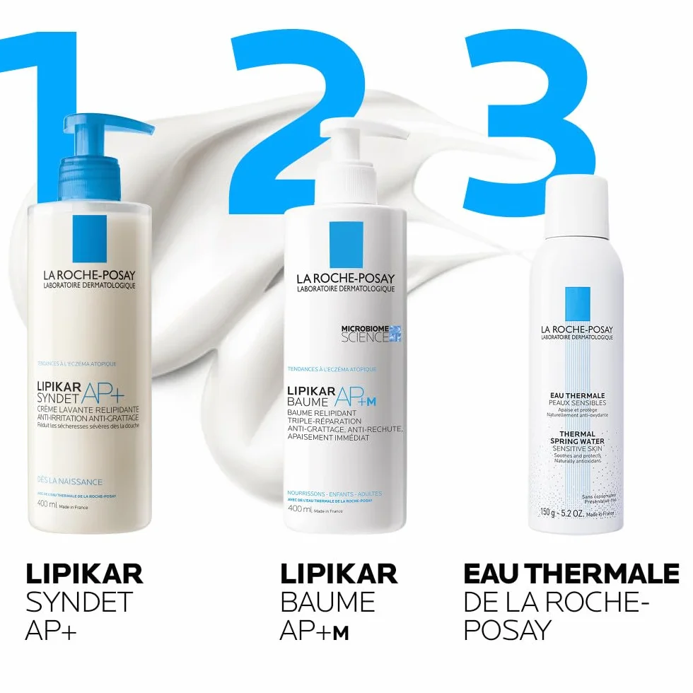 La Roche-Posay - Lipikar Baume AP+M - Crème Hydratante Corps Triple Réparation - Apaise Durablement les Peaux Sèches Atopiques - Beurre de karité, Aqua Posæ, Niacinamide - Crème Corps Haute Tolérance