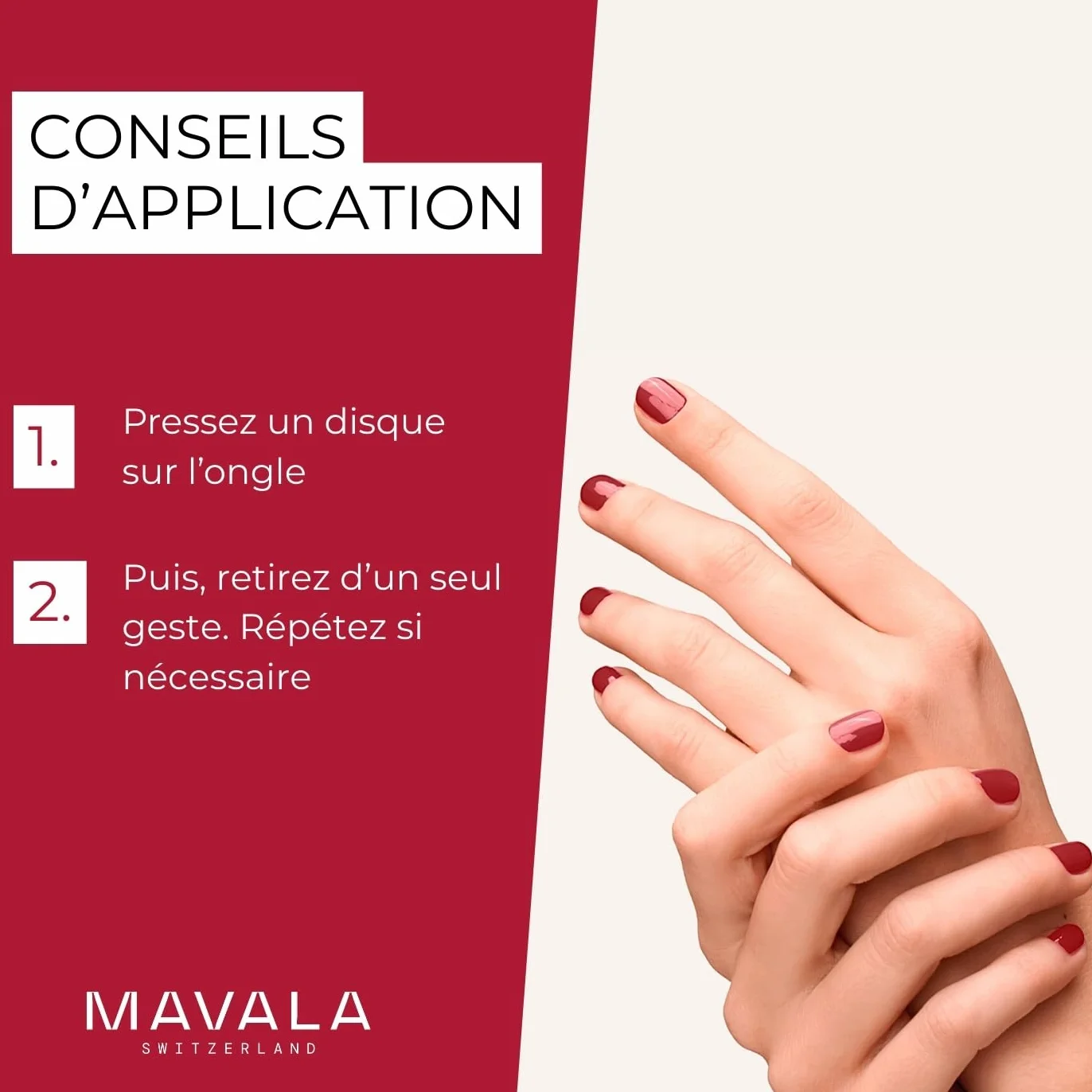 Mavala Boîte de 30 Disques Dissolvants Sans Acétone pour Vernis à Ongles