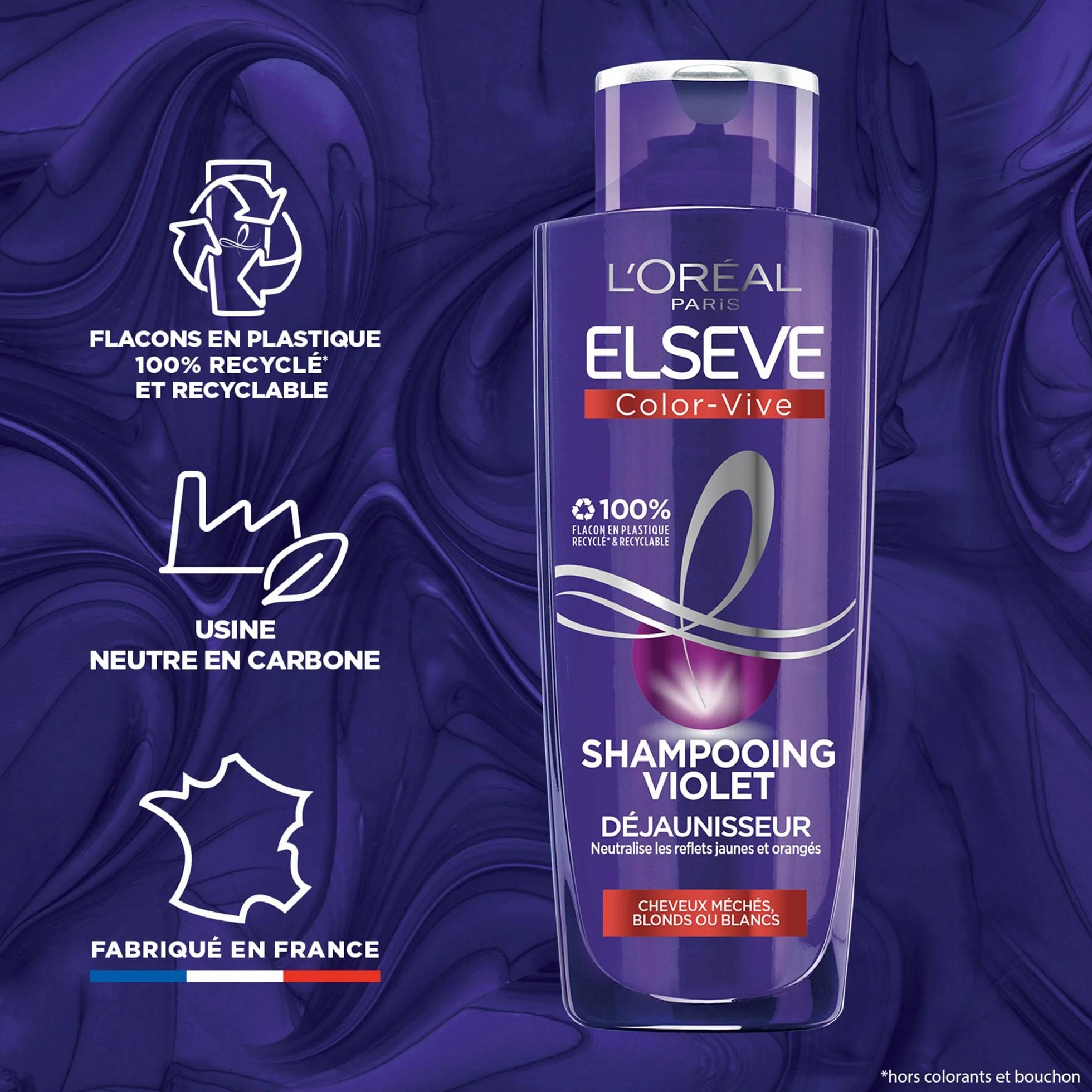 L'Oréal Paris Elseve Color-Vive Shampooing Violet Déjaunisseur 200 ml