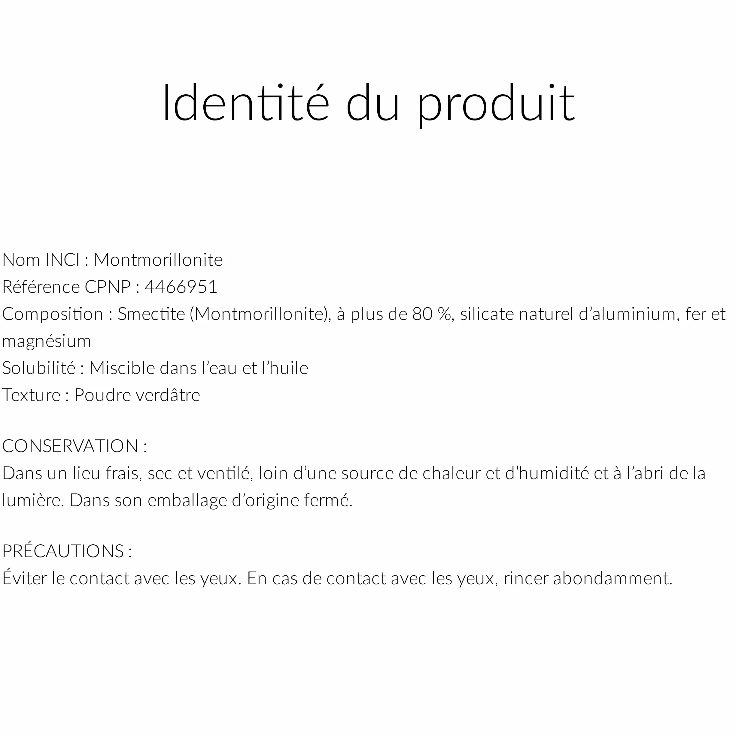 Argile verte montmorillonite ECO-CERT pinceau silicone nettoie pores hydrate adoucit peau détoxifie cheveux