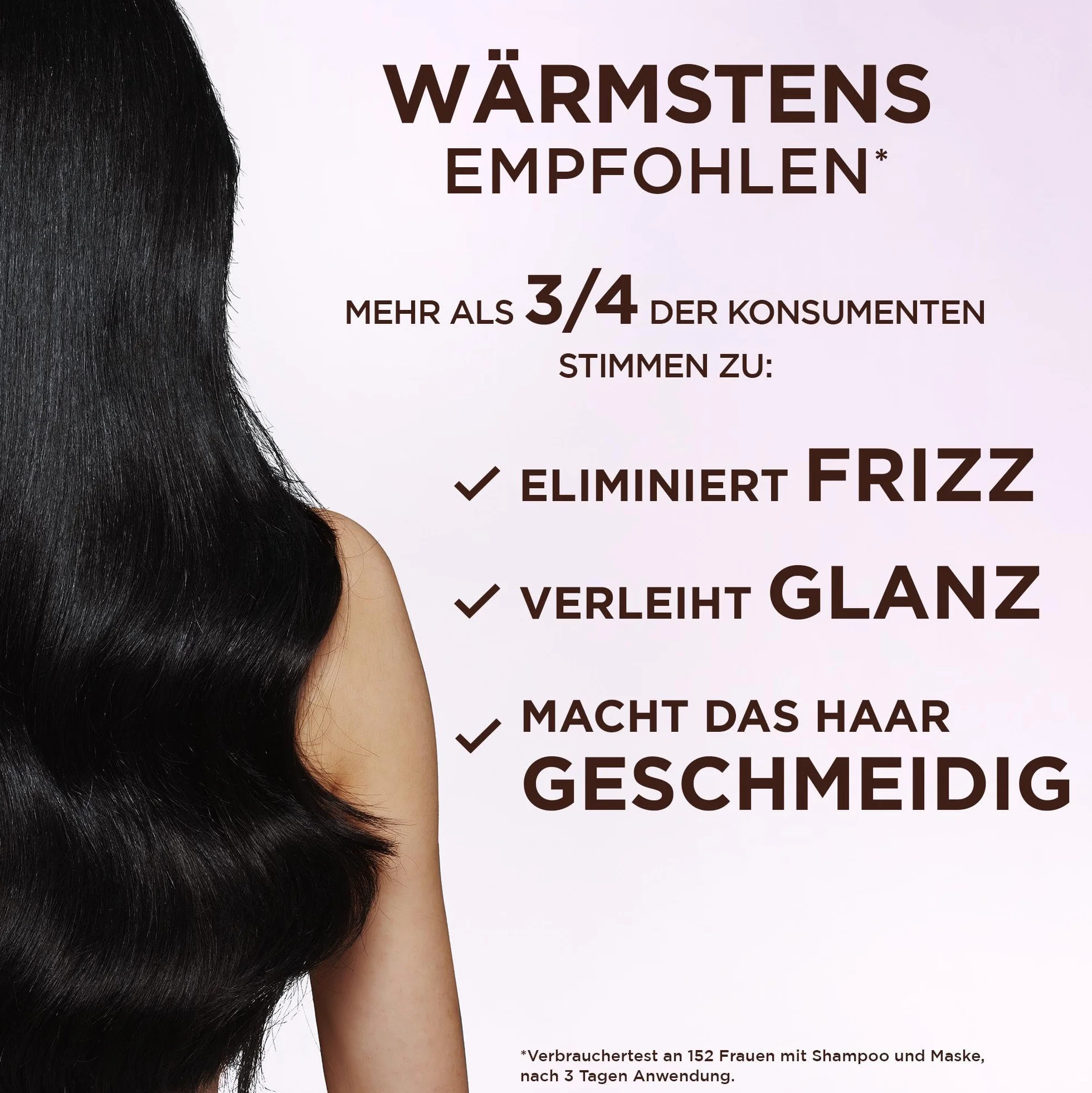 Garnier Wahre Schätze Lot de 3 Soin Lissant à l'Eau de Riz Shampooing 250 ml Après-shampoing 200 ml Cure 340 ml