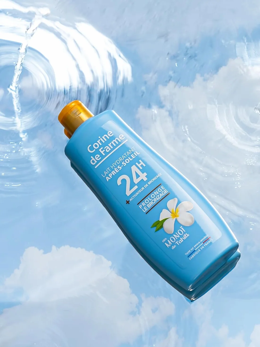 Corine de Farme Lait Hydratant Après-Soleil Activateur de Bronzage Monoï de Tahiti 250 ml