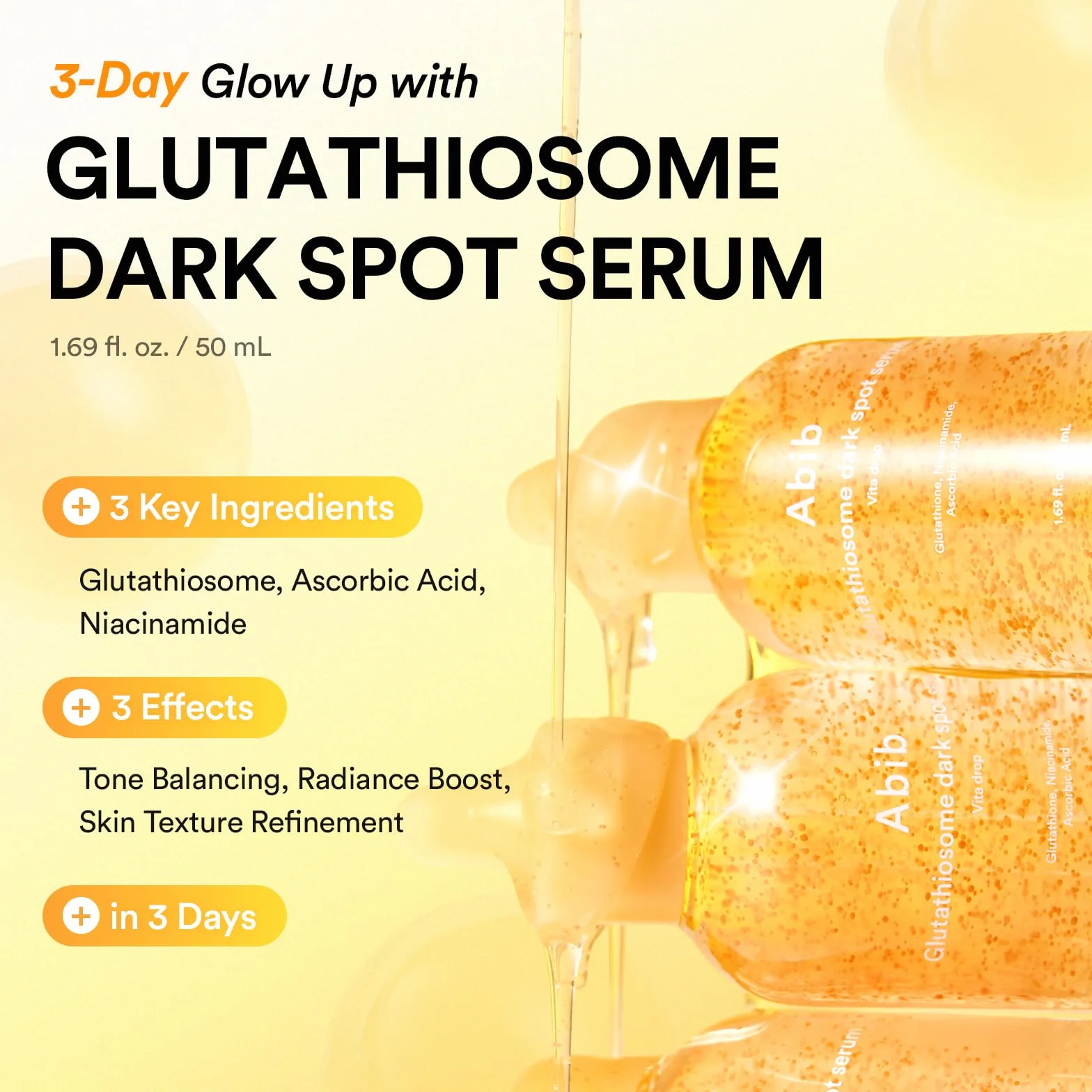 Abib Sérum Anti Taches Brunes Au Glutathiosome Vita Drop Korean Skincare 1,69 Fl.Oz.