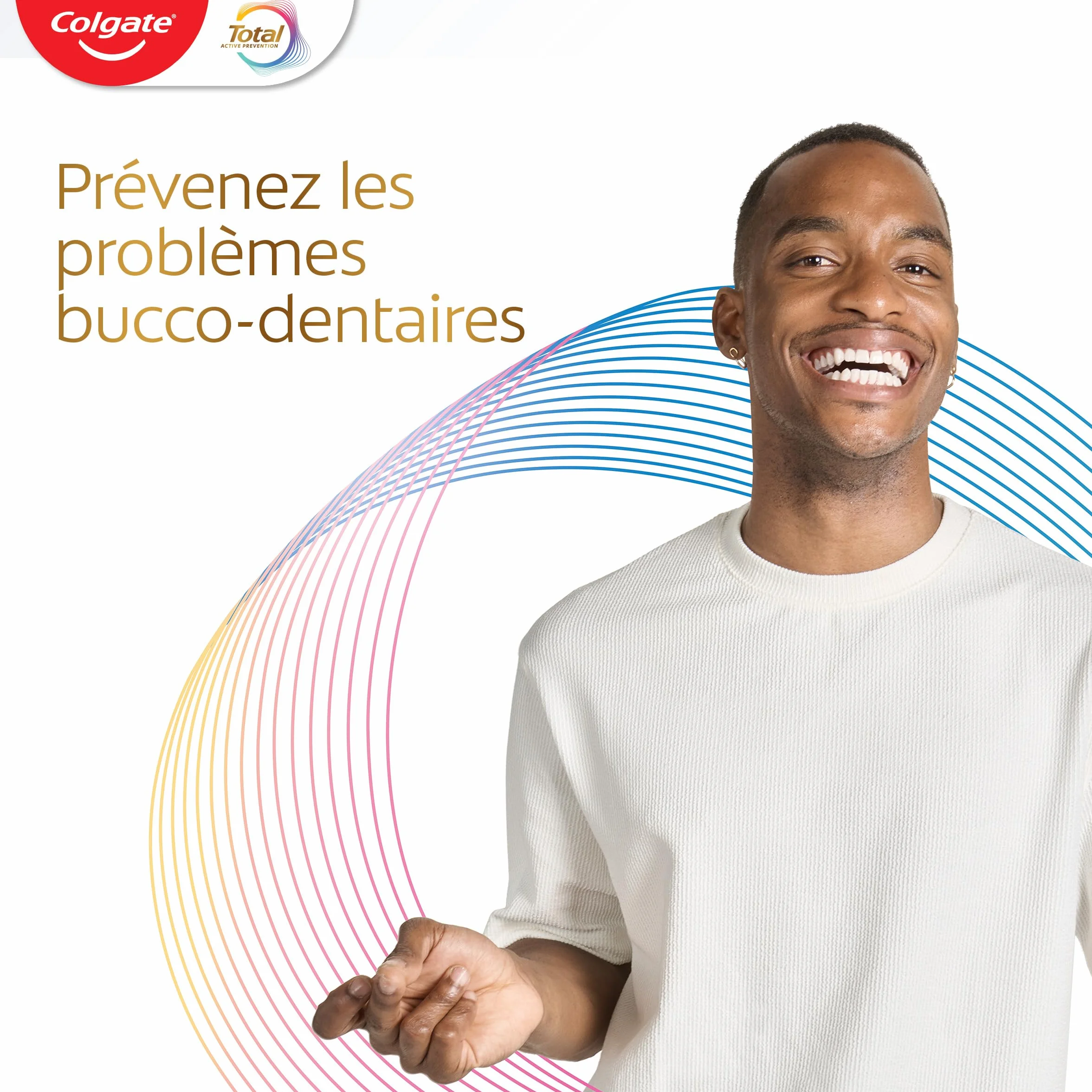 COLGATE Total Prévention Dentifrice 24h Active Blancheur Naturelle 3x75ml