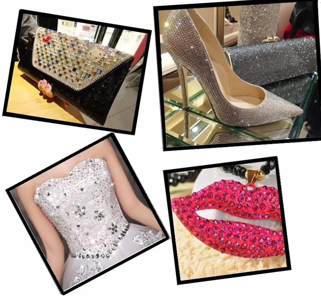 SS12 3mm Strass Cristal Ronde Autocollant Ongles Bricolage Vêtements Coques Téléphone Chaussures Sacs Rouge