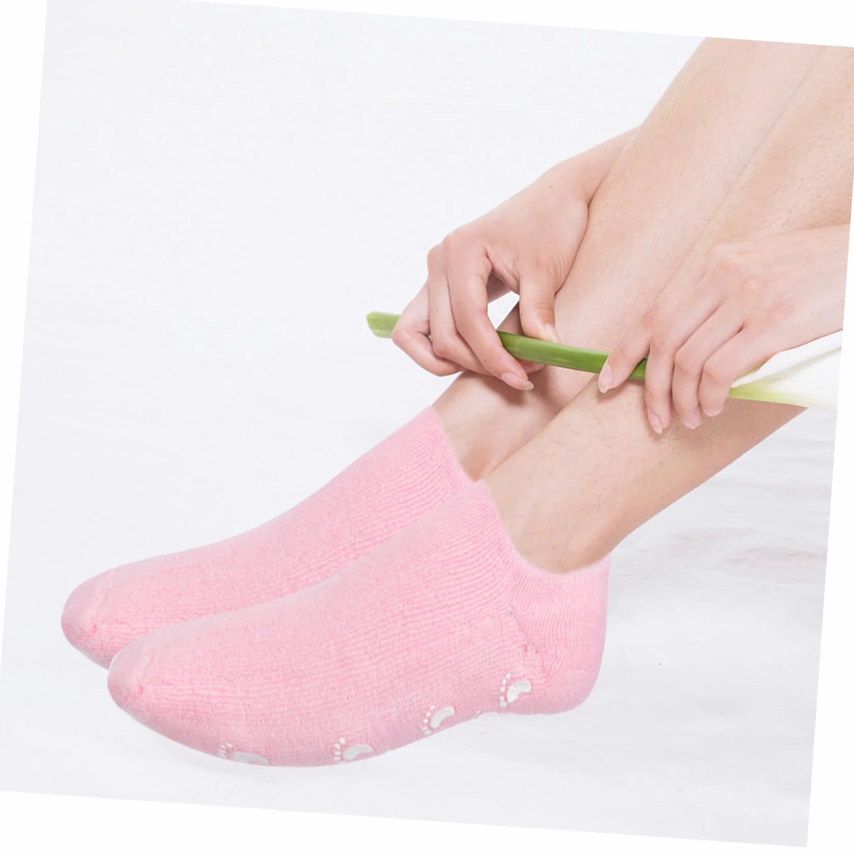 Chaussettes Hydratantes en Gel Réutilisables pour Pieds Secs et Craquelés