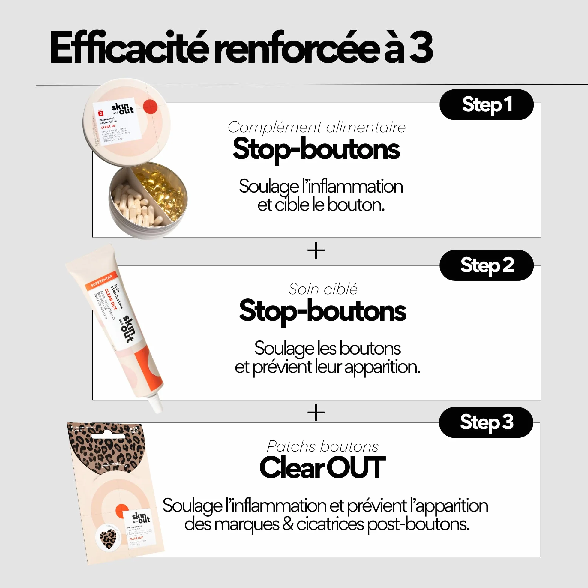 Patchs boutons édition limitée léopard x15 - Traitement de l'acné - Soulagement rapide, invisible sous le maquillage