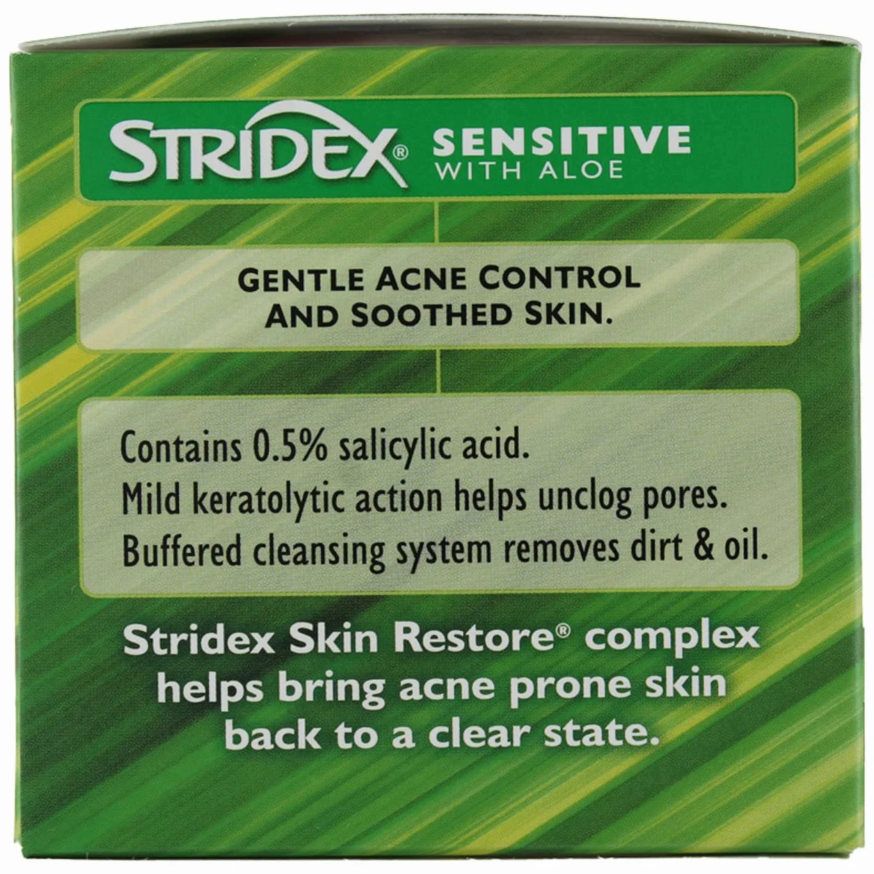 Stri-Dex - Stridex Soins Quotidiens Acné Pads Avec Aloe -- Peau Sensible 55 Ct.