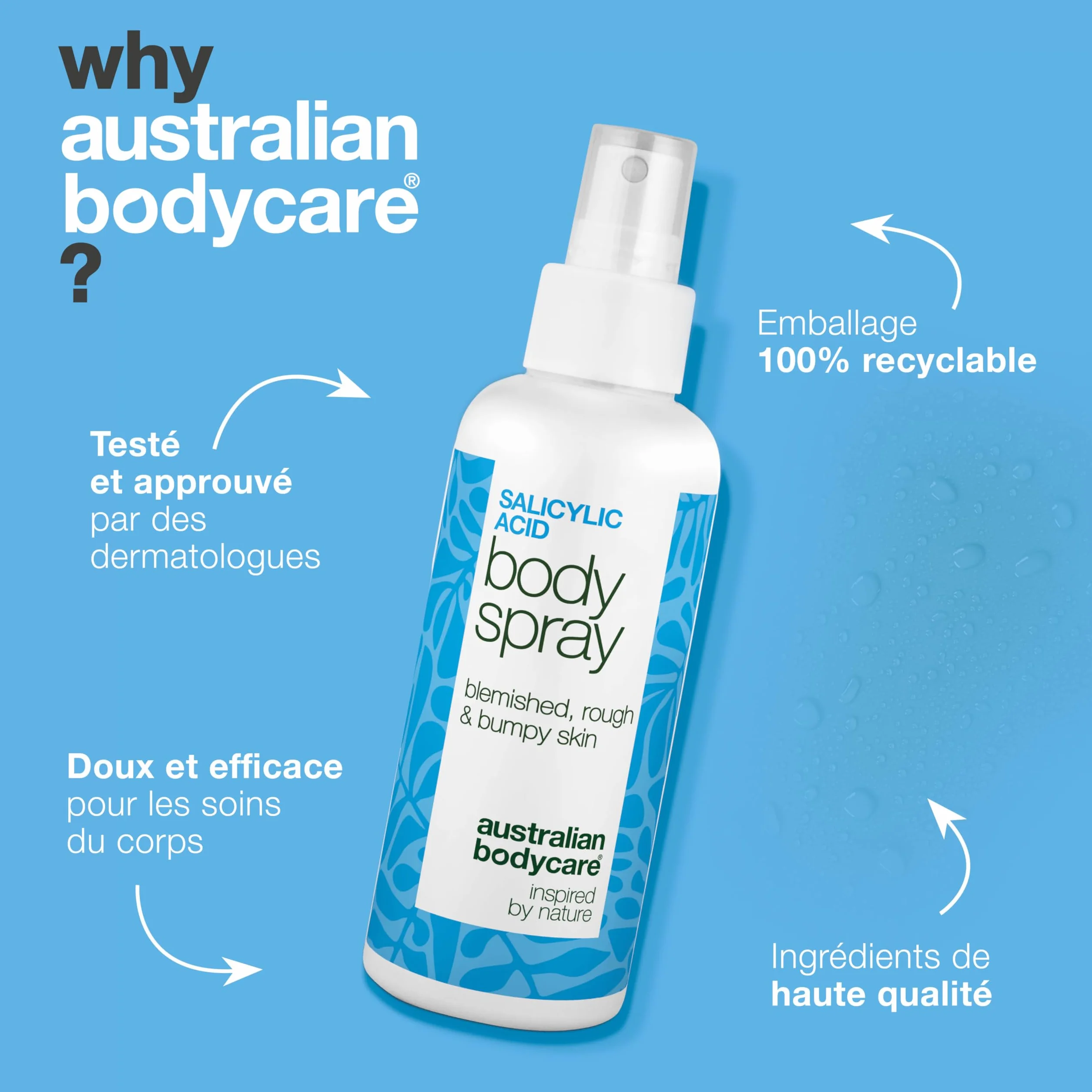 Acide salicylique spray 2% acide salicylique acide glycolique nettoyage pores