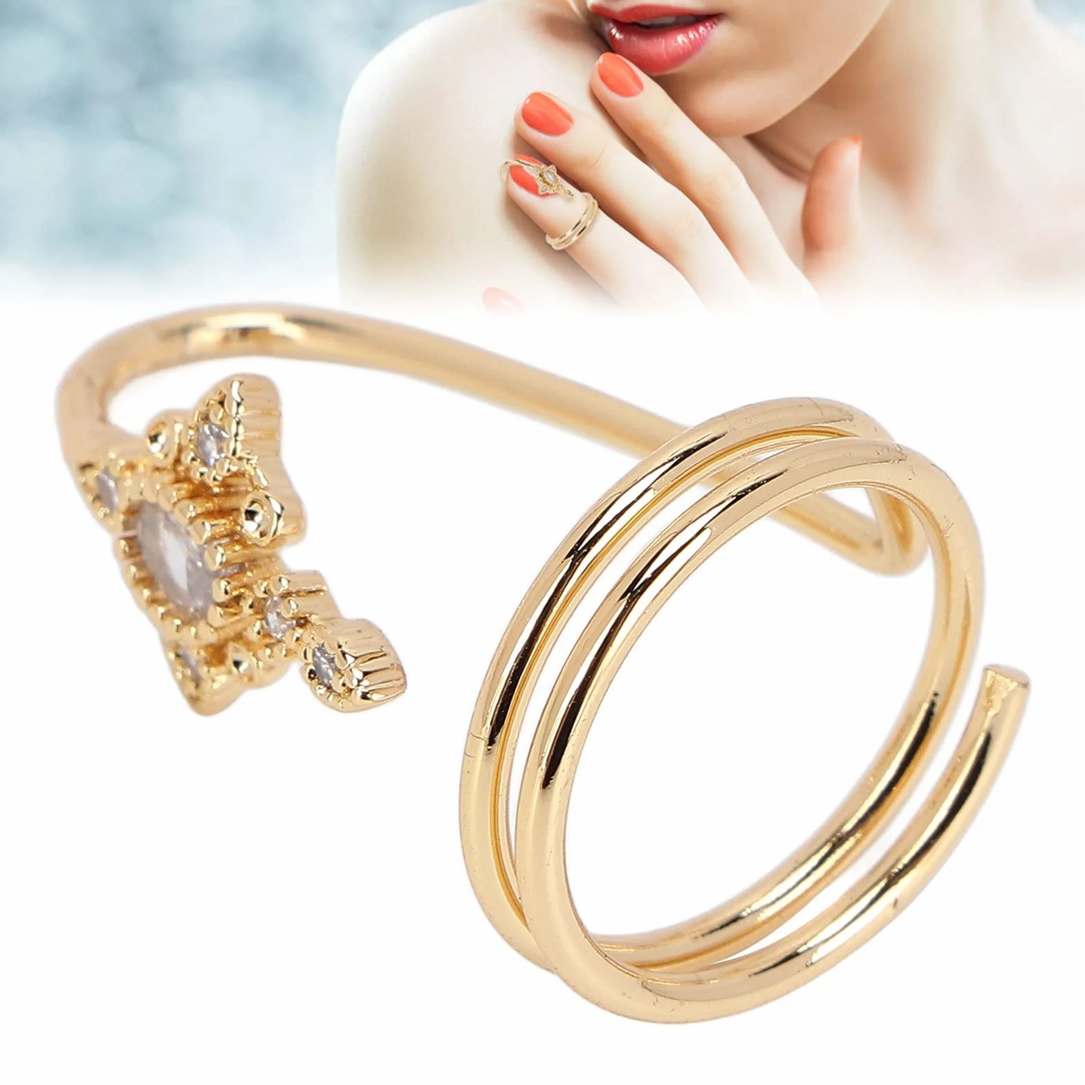 Bague à Ongles Accessoire Nail Art Fabrication Exquise 3057