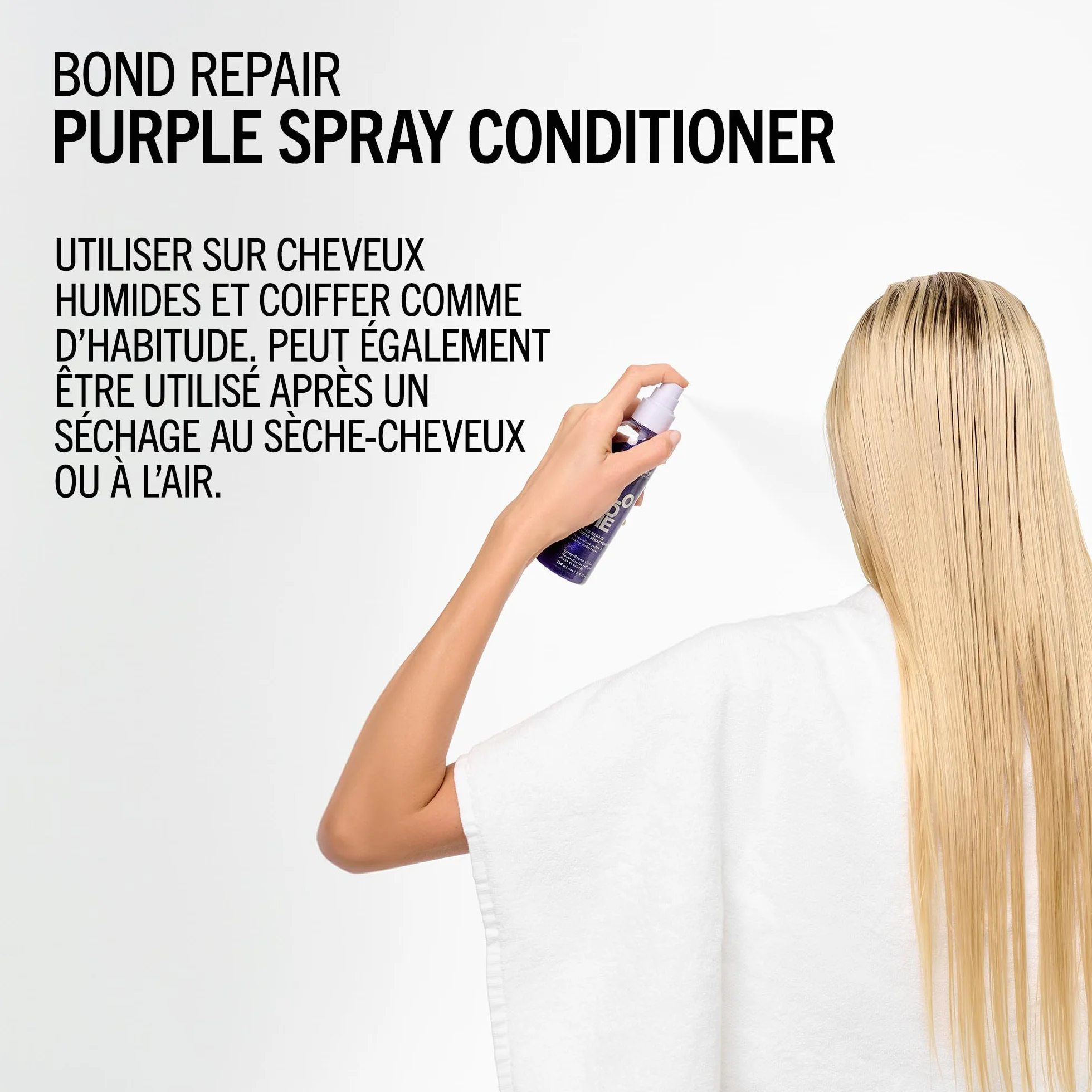 Schwarzkopf Professional BLONDME Bond Repair Purple Spray Conditioner Sans Rinçage 150 ml