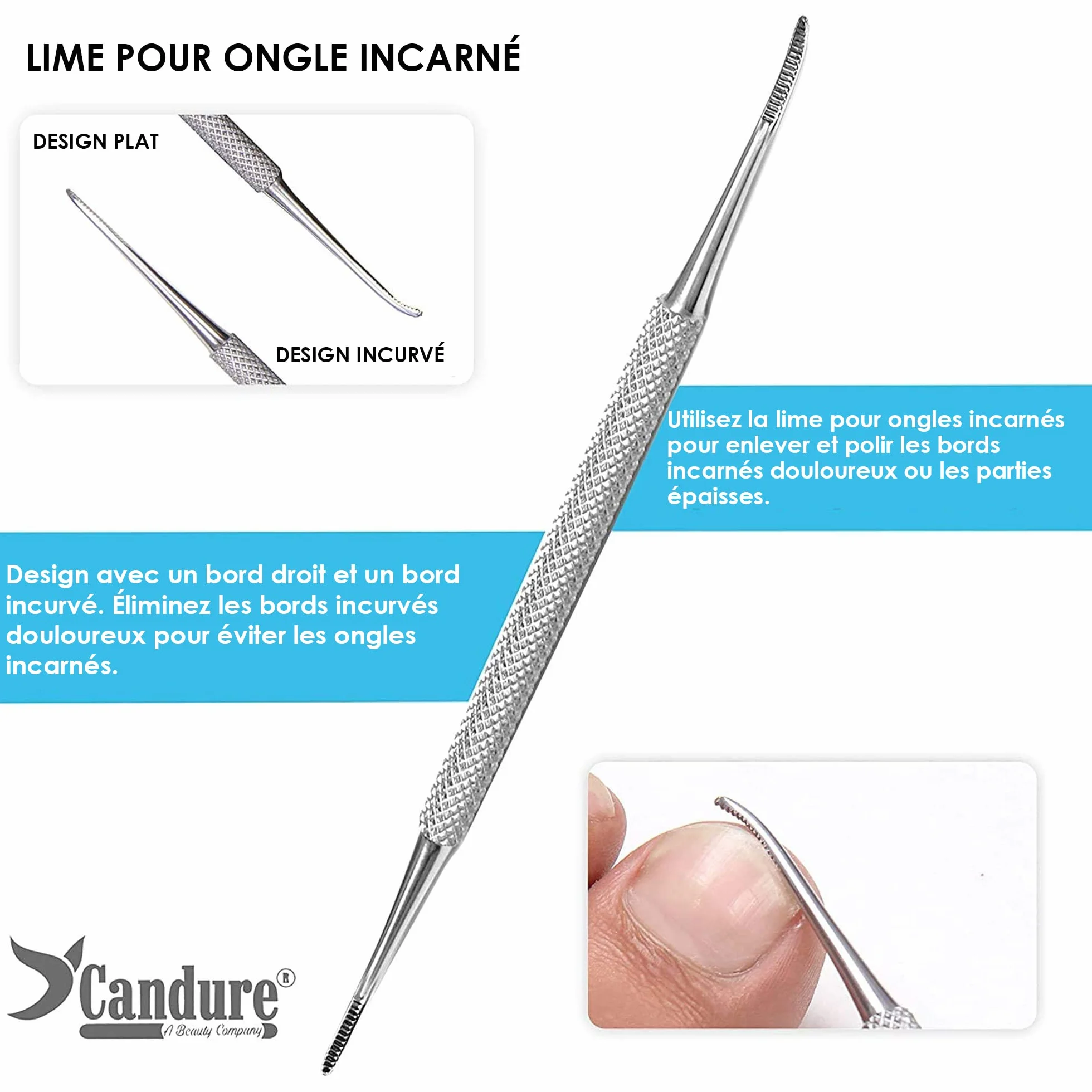 Candure Coupe Ongles des Orteils Professionnel - Coupe Ongle de Précision