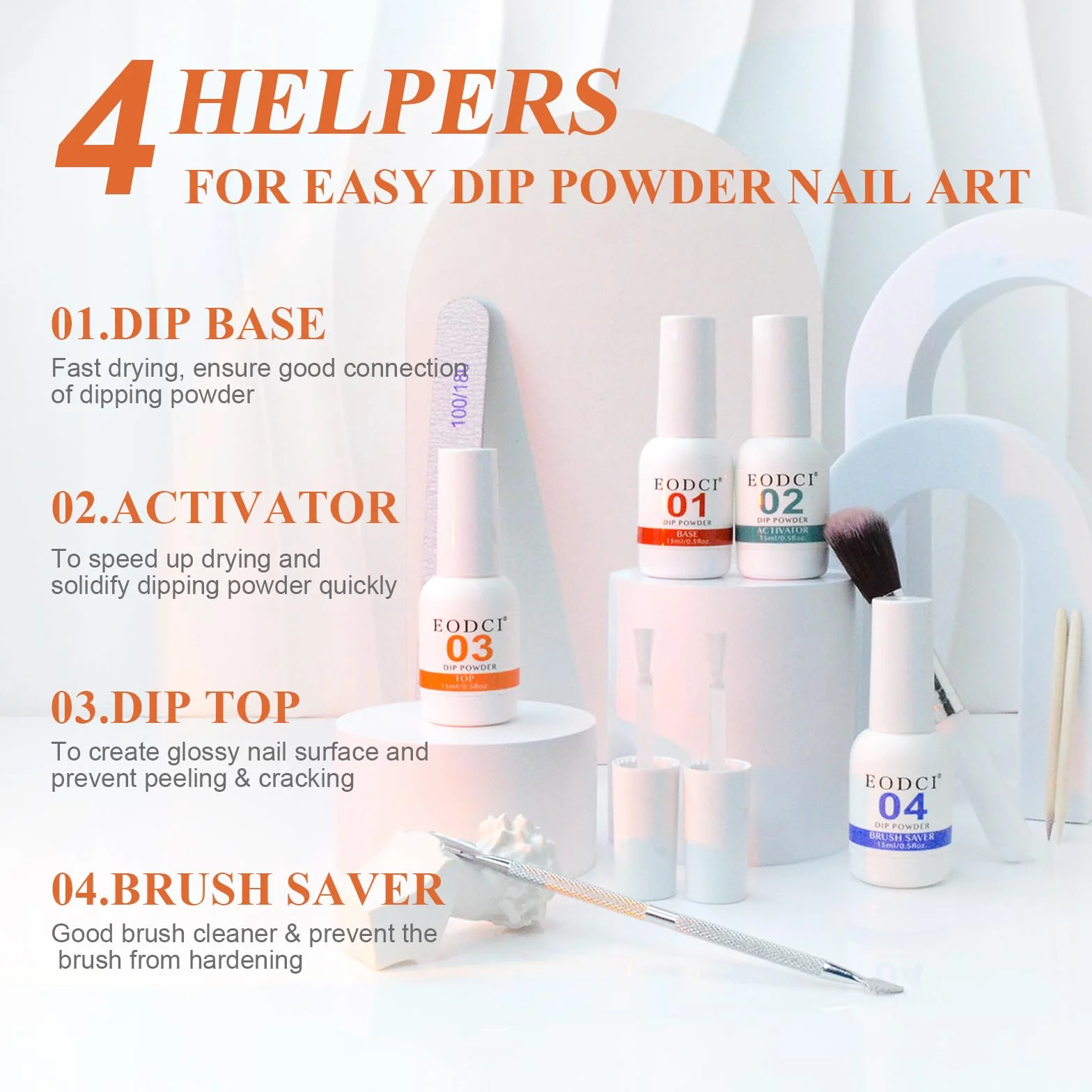 Kit Complet Dip Powder 30 Couleurs, Poudre Acrylique pour Ongles avec French Nails Kit Nude Rosa Gris, Liquide Base Top Coat, Activateur, Brush Saver