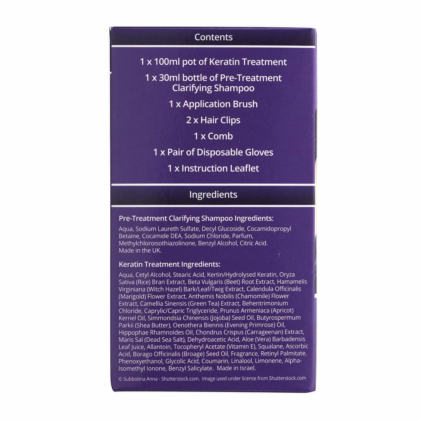 Kit de traitement à la kératine pour défrisage et brushing Brazilian Straight 100 ml