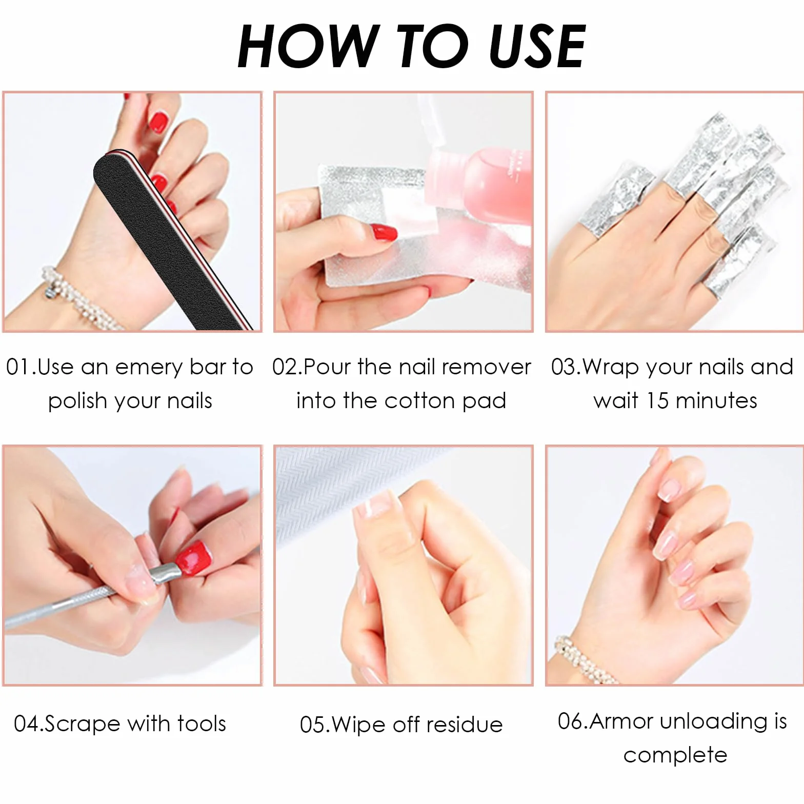 Papillotes en Aluminium pour Enlever Vernis à Ongles Gel, 200 Pièces Feuille d'Aluminium