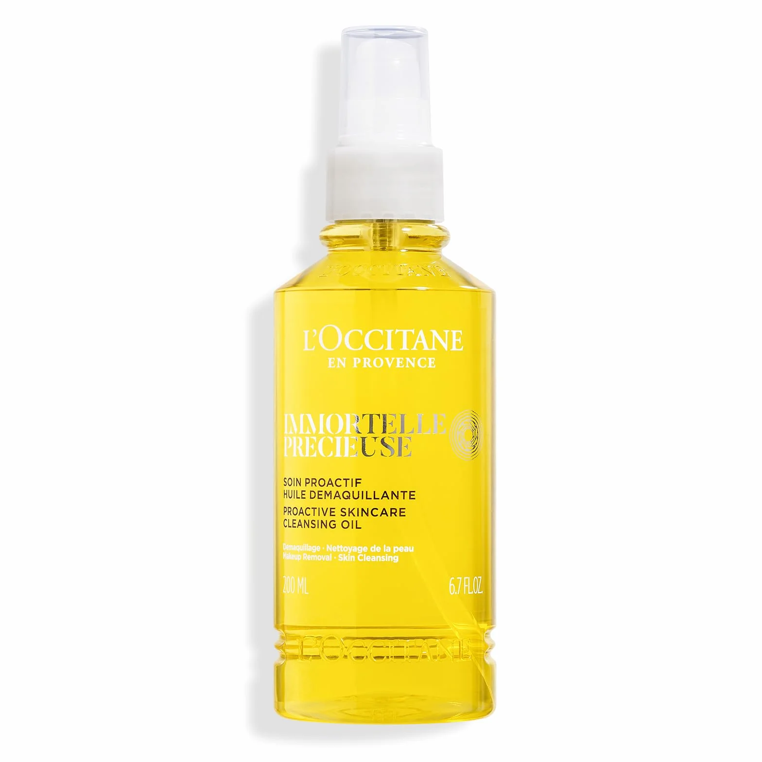 L'OCCITANE - Huile démaquillante Immortelle Précieuse - 200 ml - Élimine le maquillage, même waterproof - Fabriqué en France