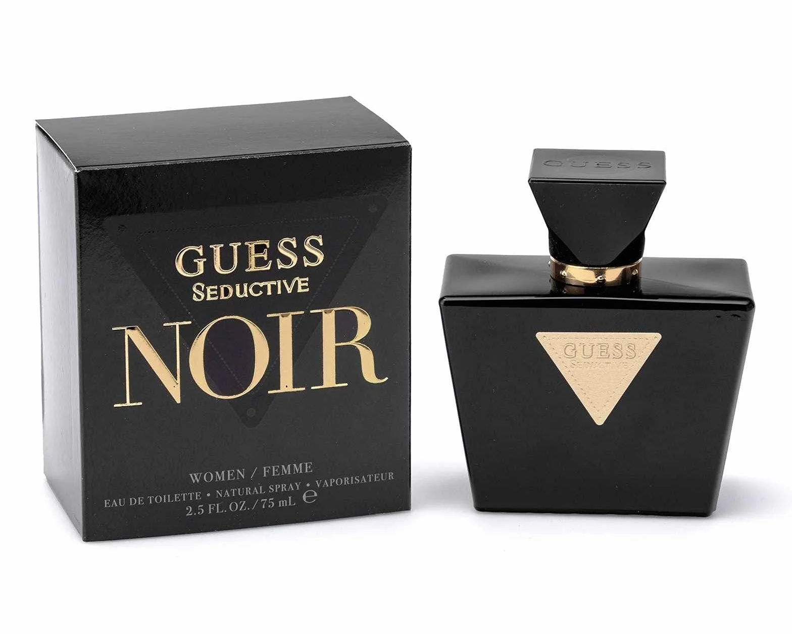 GUESS Seductive Noir, Eau de Toilette, Parfum Oriental Floral, 75 ml