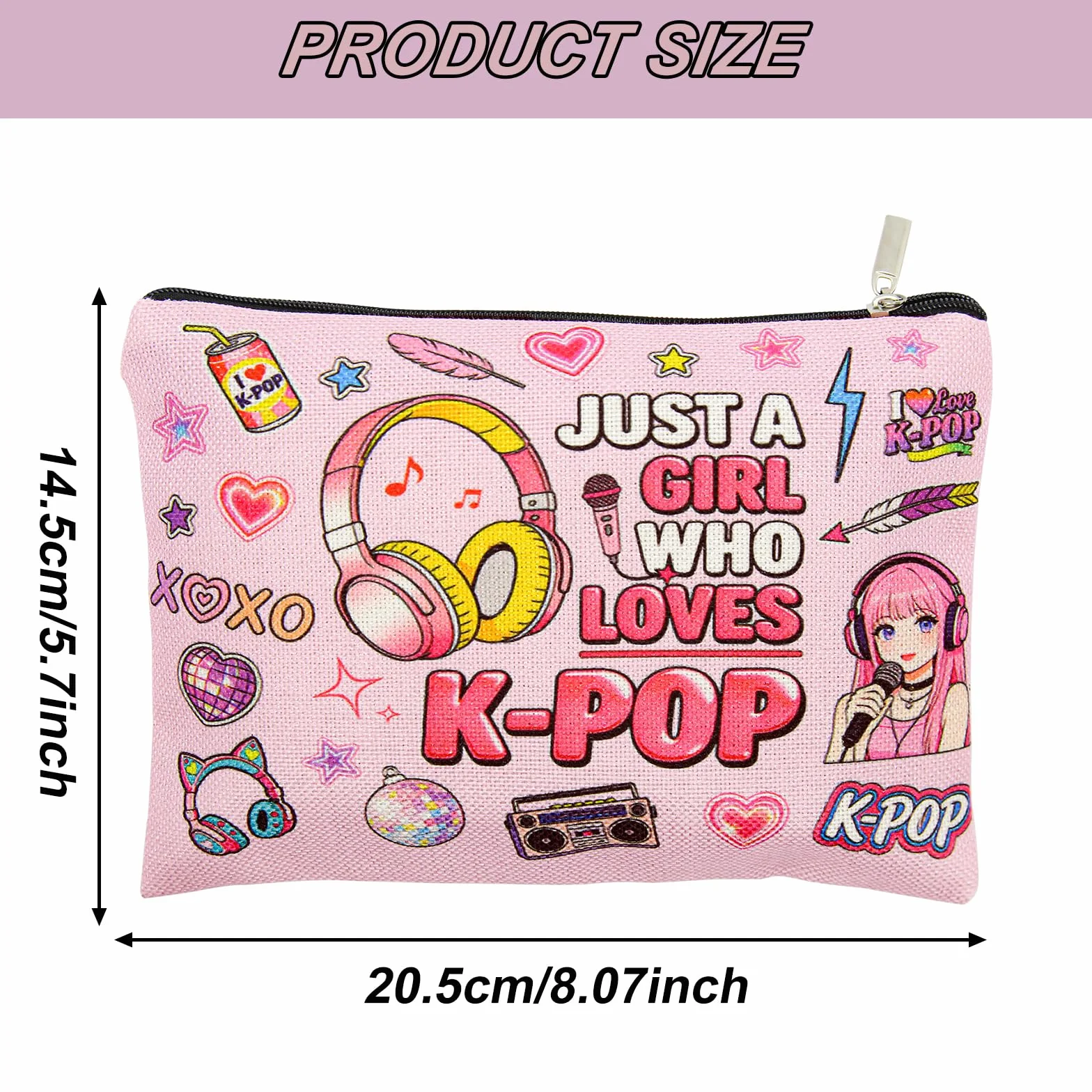 Trousse de Maquillage Kpop 1 pièce Cadeau Musical Filles Fans K-Pop
