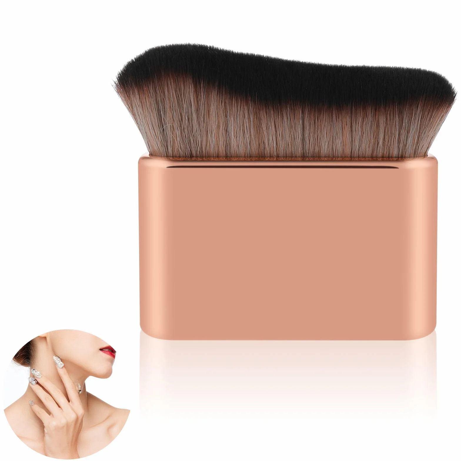 Brosse de bronzage Kabuki pinceau autobronzant corps jambes fond de teint mélange applicateur