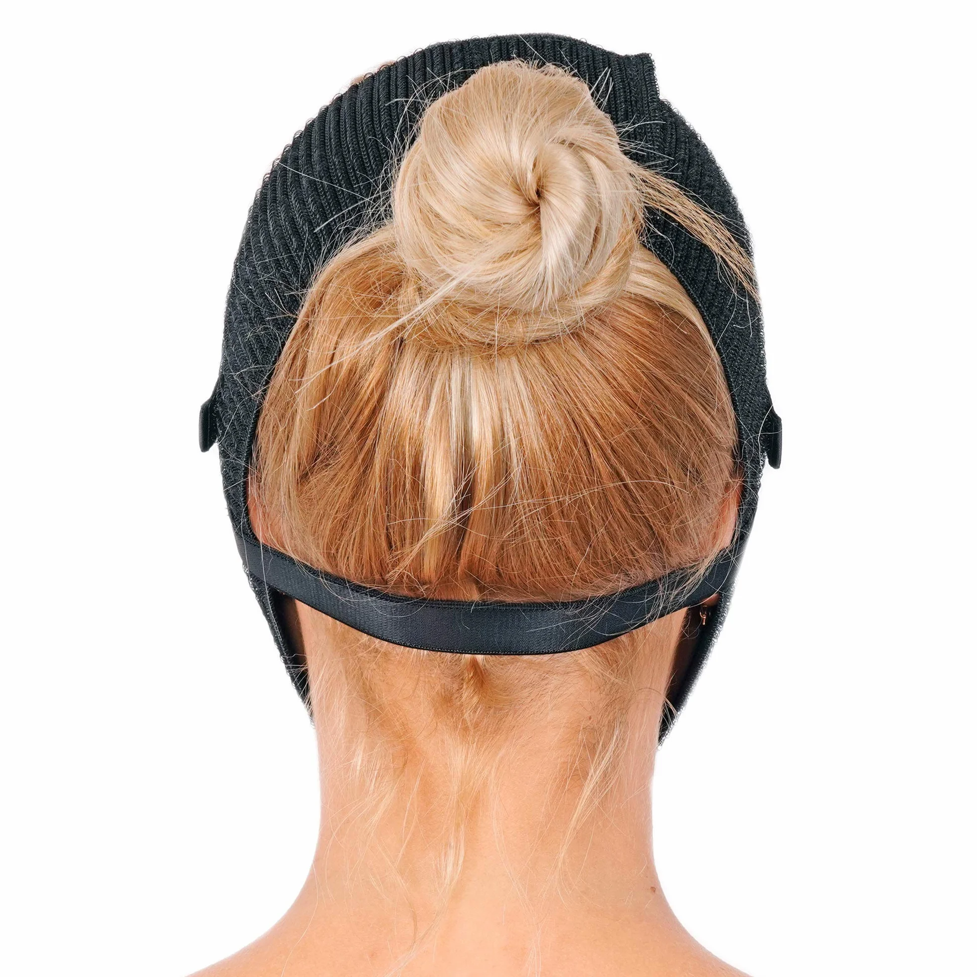Vêtement de compression post-chirurgie, bande de menton, kit de levage du visage, amincissant le visage, raffermissement des bajoues (noir)