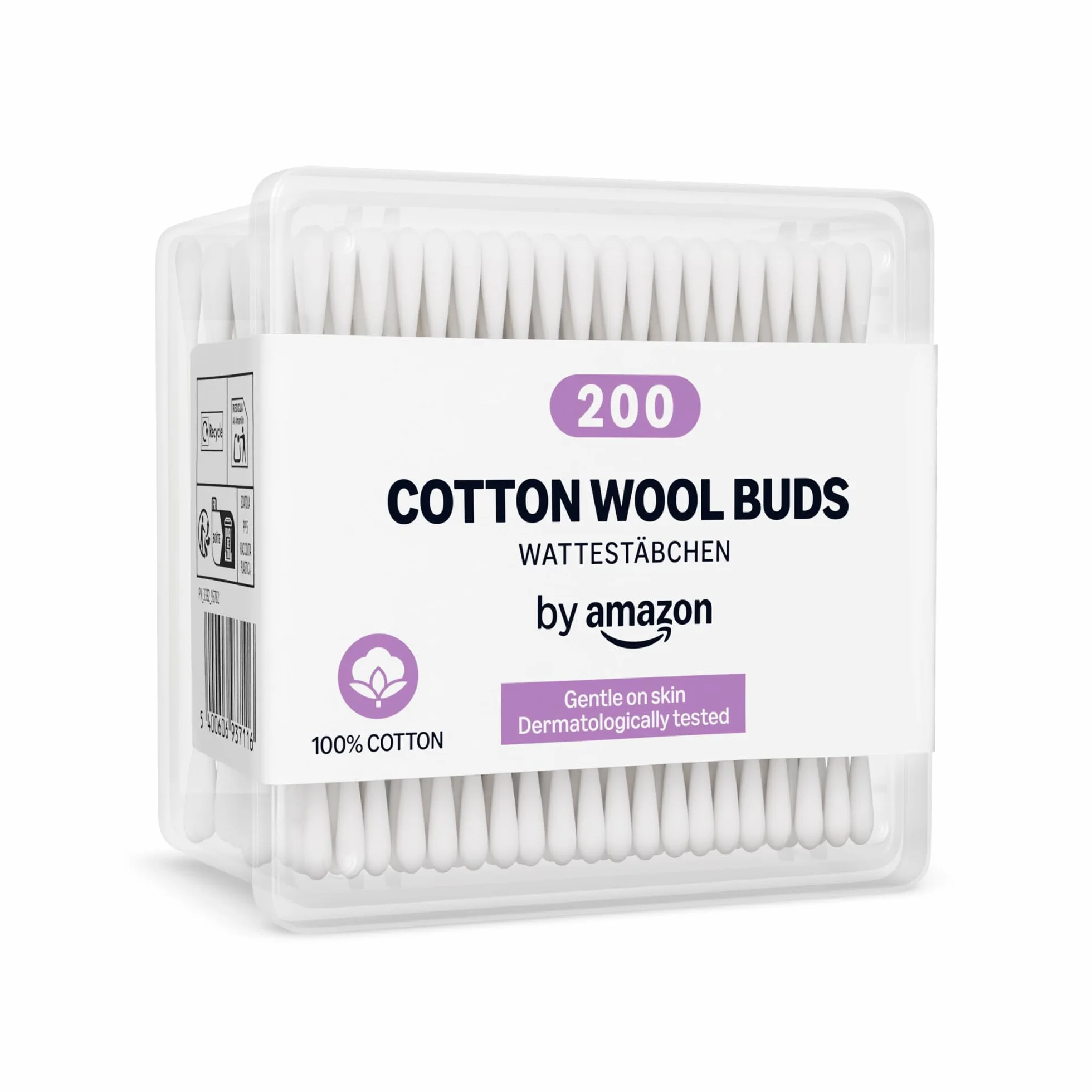 Coton-Tiges 100% Coton 200 Bâtonnets