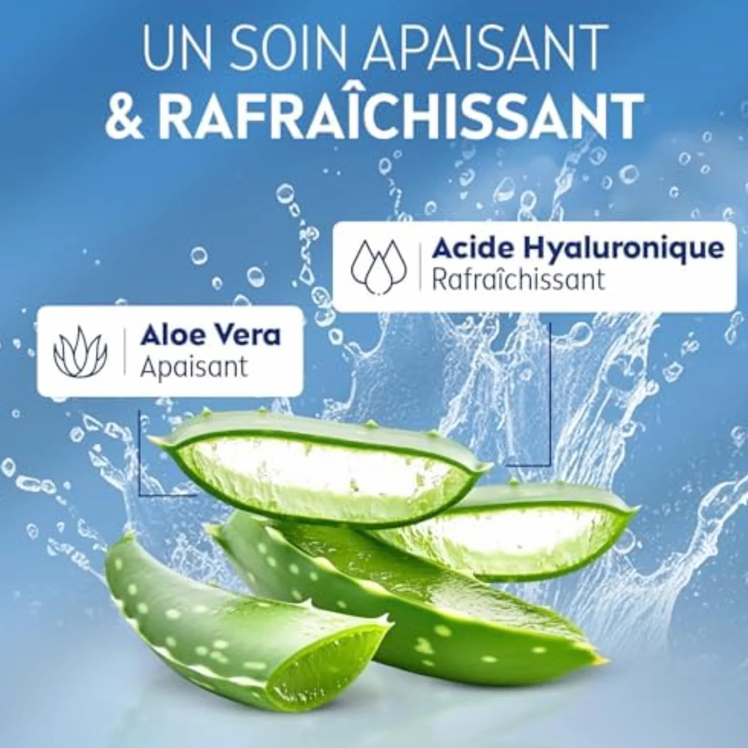 NIVEA SUN Lait Après Soleil Hydratant Aloe Vera Bio Acide Hyaluronique 400ml
