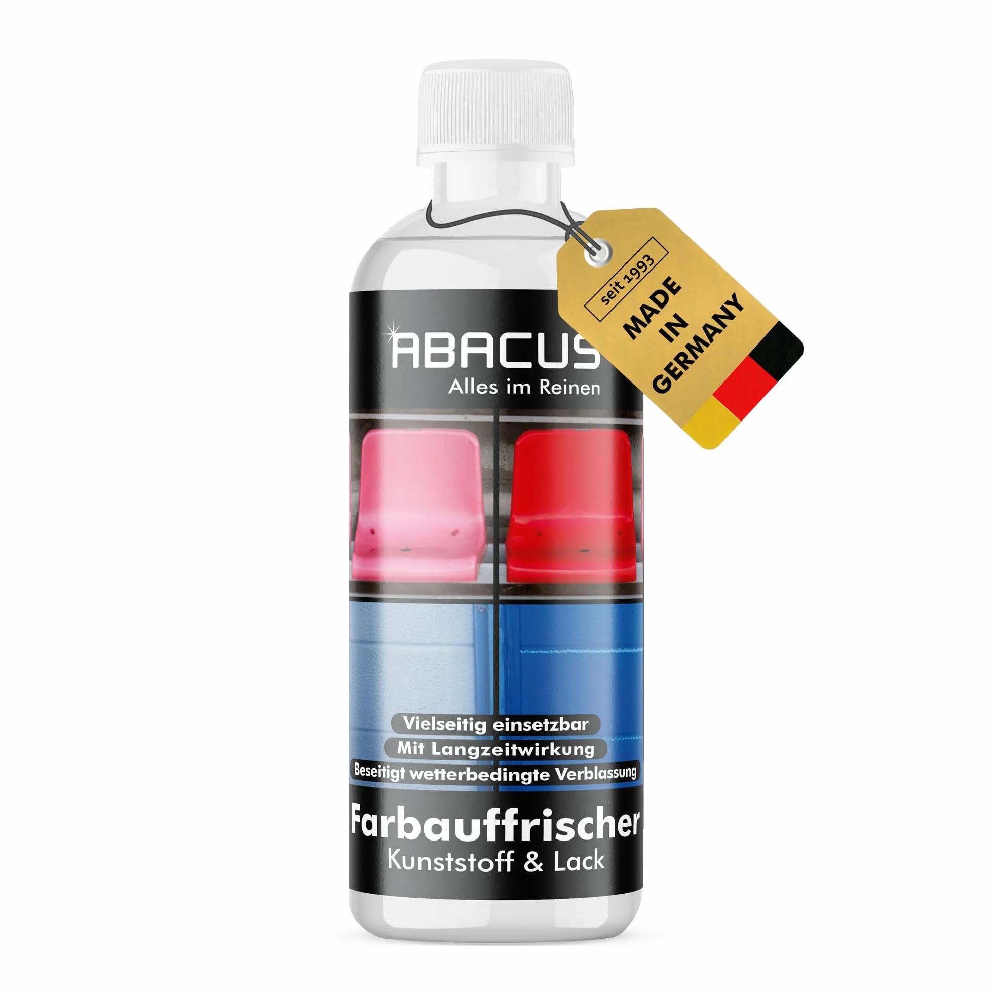 Farbauffrischer, Farbauffrischung, Farb-Auffrischer, Kunstoff-Aufbereitung, Kunststoffpflege, Lackpflege - ABACUS Farbauffrischer 300 ml