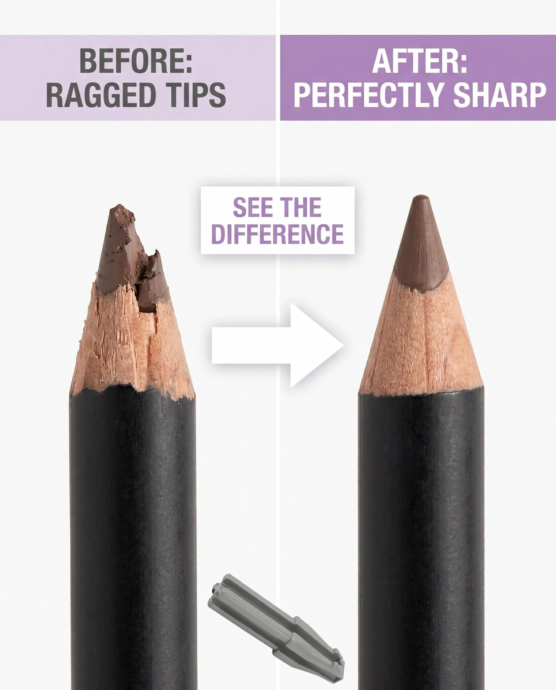 Taille Crayon Maquillage Universel 1 Pièce pour Crayons Yeux Sourcils Lèvres