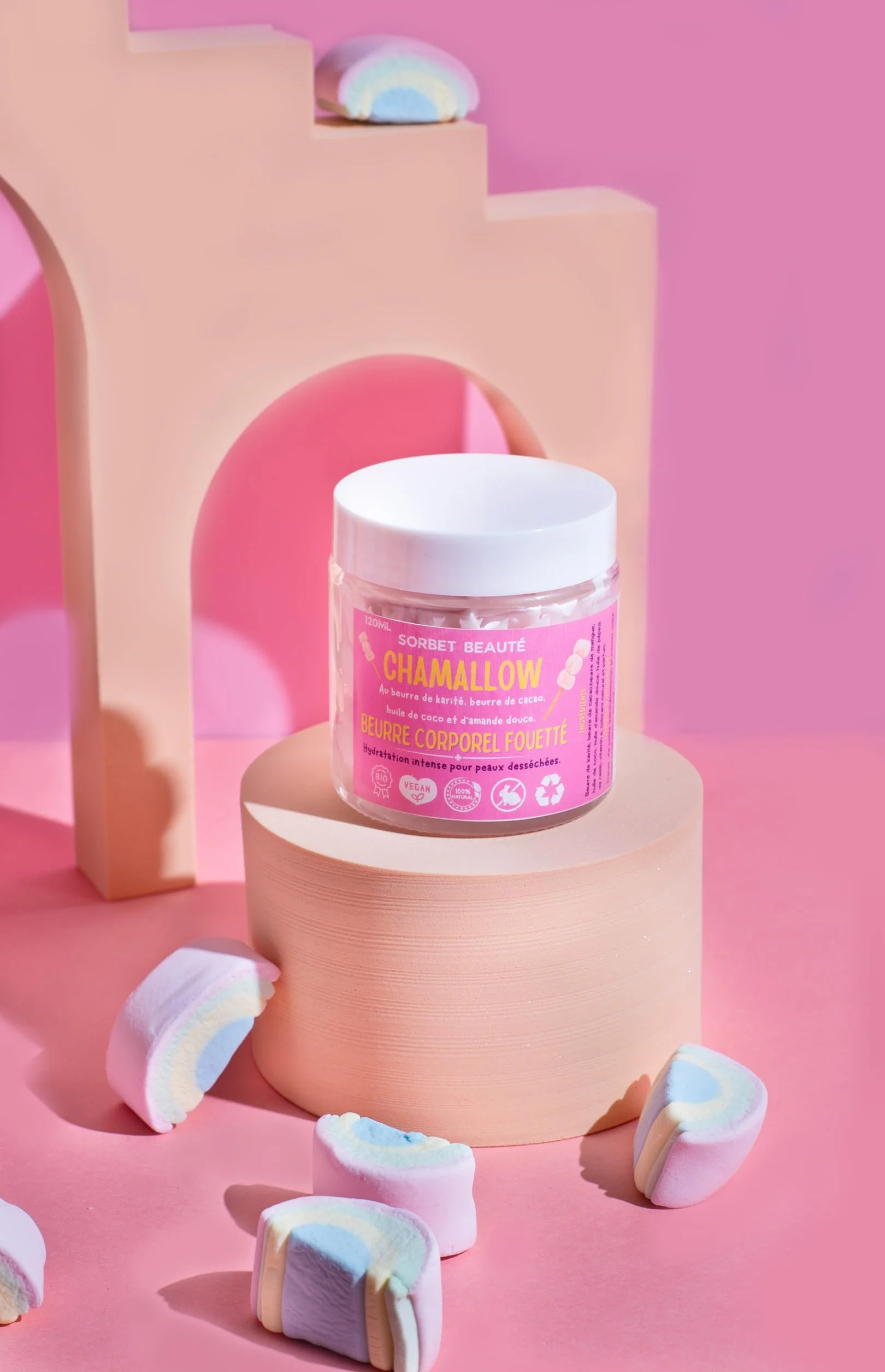 Chantilly de karité Vegan beurre corporel 120ml Chamallow