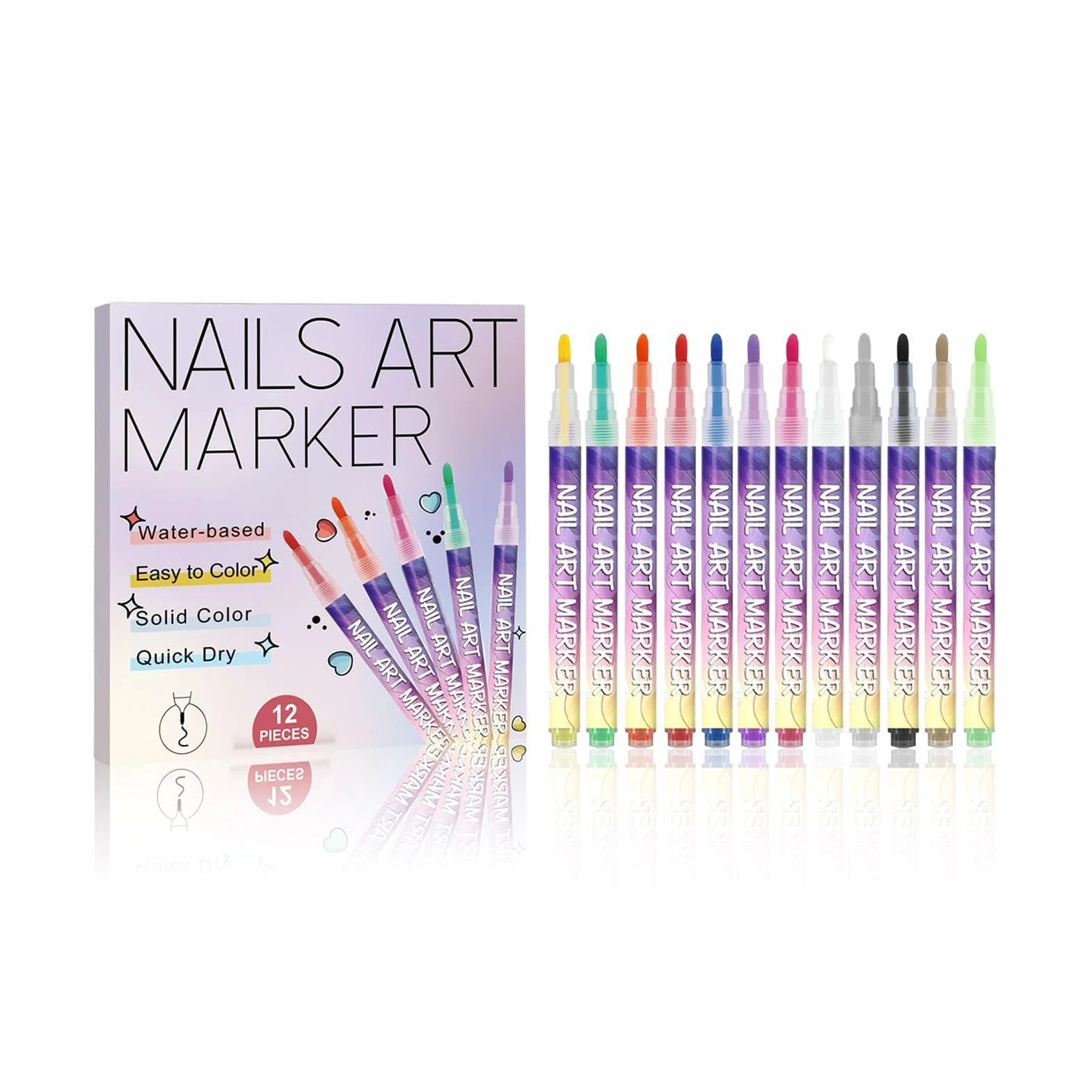 Vernis À Ongles Stylo Marker Pointe Feutre DIY Manucure Décoration Dotting Pen Outils Pour Salon