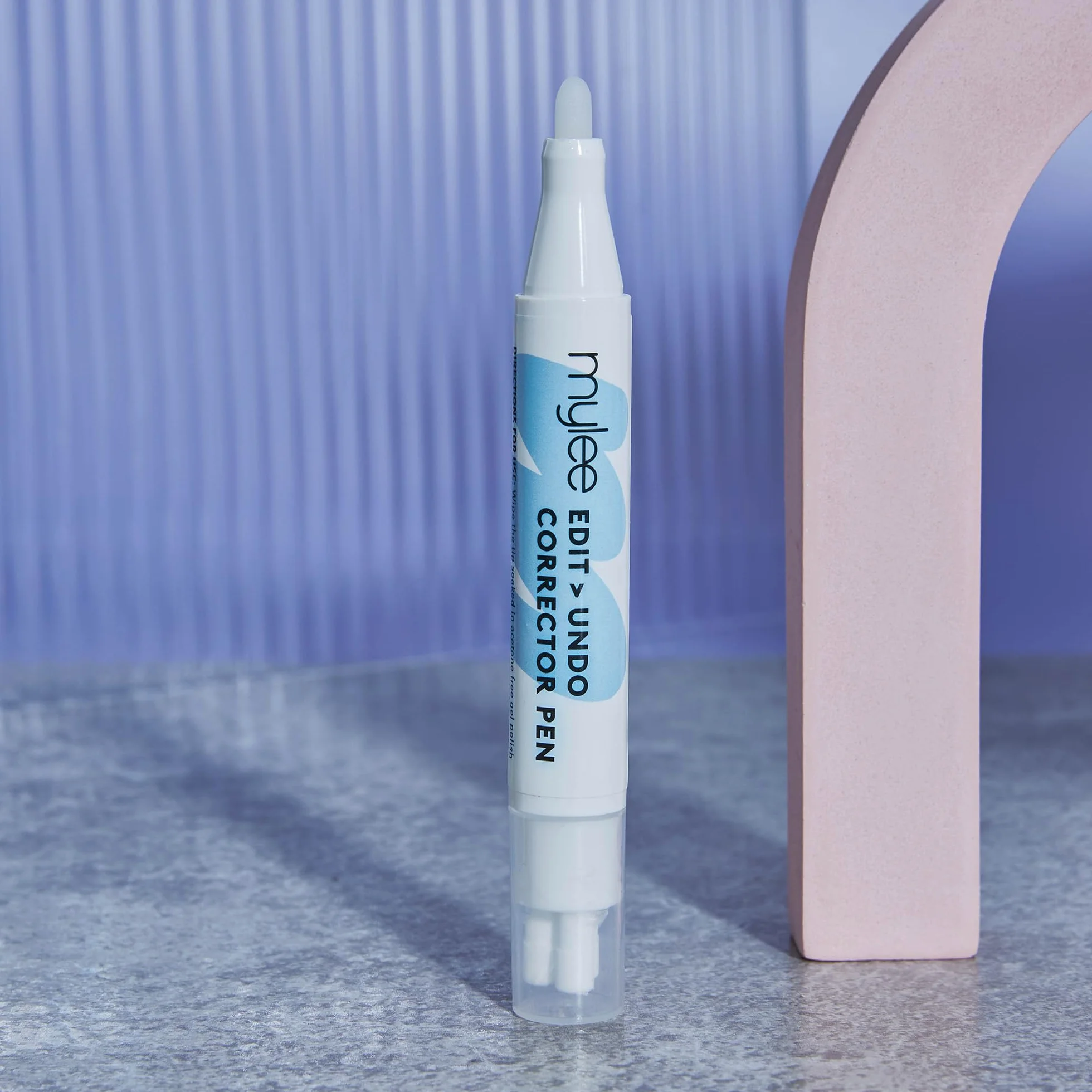 Mylee Stylo correcteur réutilisable pour vernis à ongles - Dissolvant sans acétone avec pointes de rechange