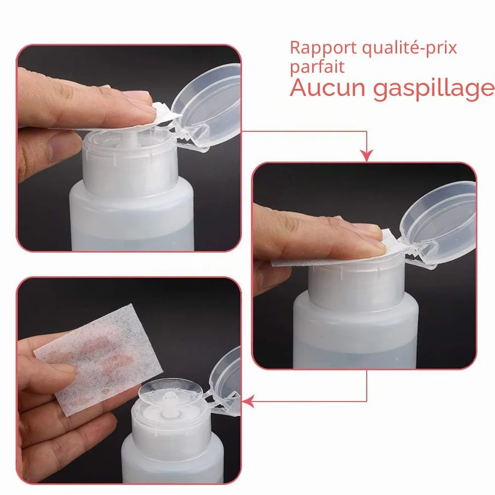 FITDON 4 Pièces Flacon pompe distributeur vide pour acétone, alcool, dissolvant