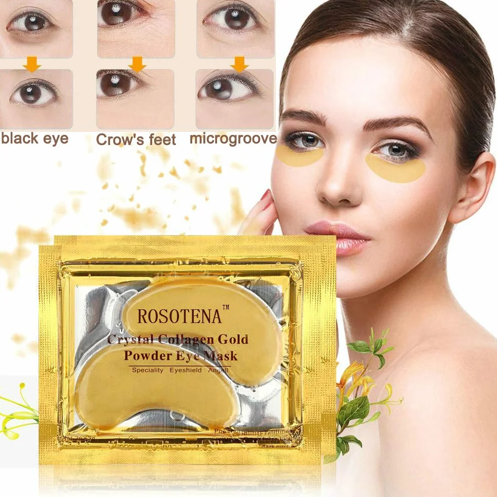 Kailisen Masque Patch Collagène 24K Or Acide Hyaluronique Anti-Âge Anti-Rides 30 Unités