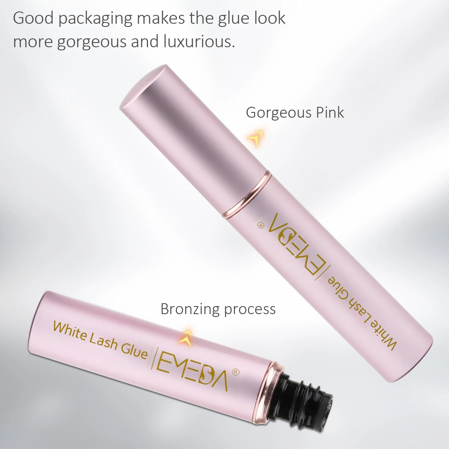 EMEDA Colle Faux Cils Blanche et Transparente - Latex Eyelash Glue Adhésive Imperméable 5ml