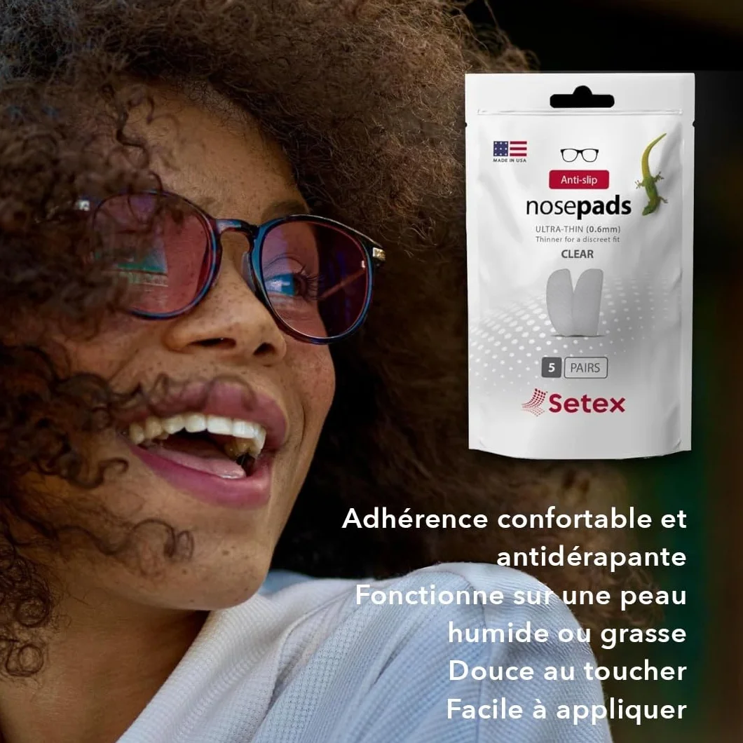 Setex Gecko Grip Ultra-Fin 0,6 mm Antidérapant Lunettes de protection nasale Fabriqué aux États-Unis