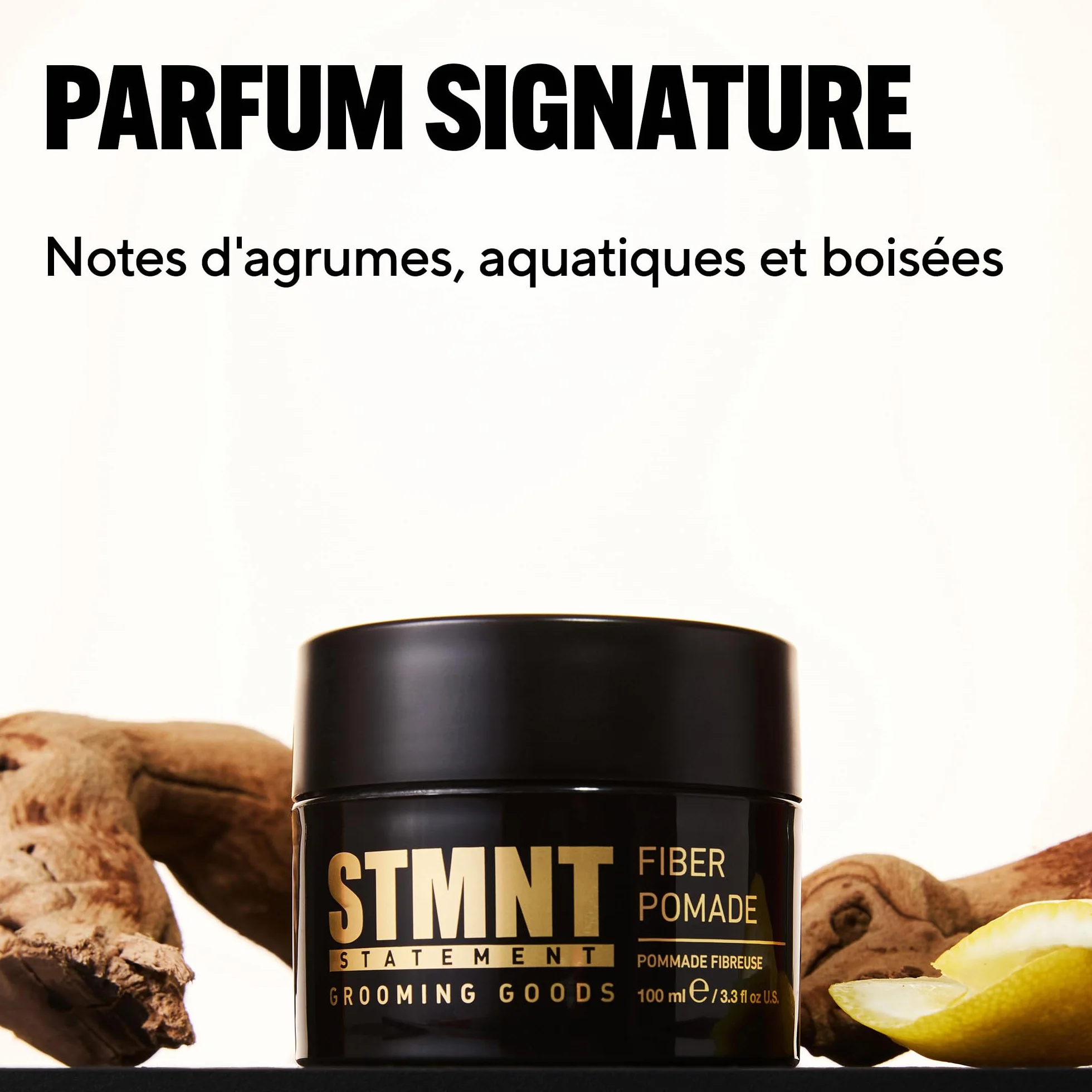 STMNT STATEMENT GROOMING GOODS Pommade en fibre - Tenue forte - Texture extrêmement malléable - Finition semi-mate - Facile à laver
