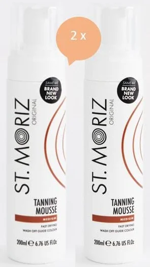 St. Moriz Mousse autobronzante Medium 2 x 200 ml